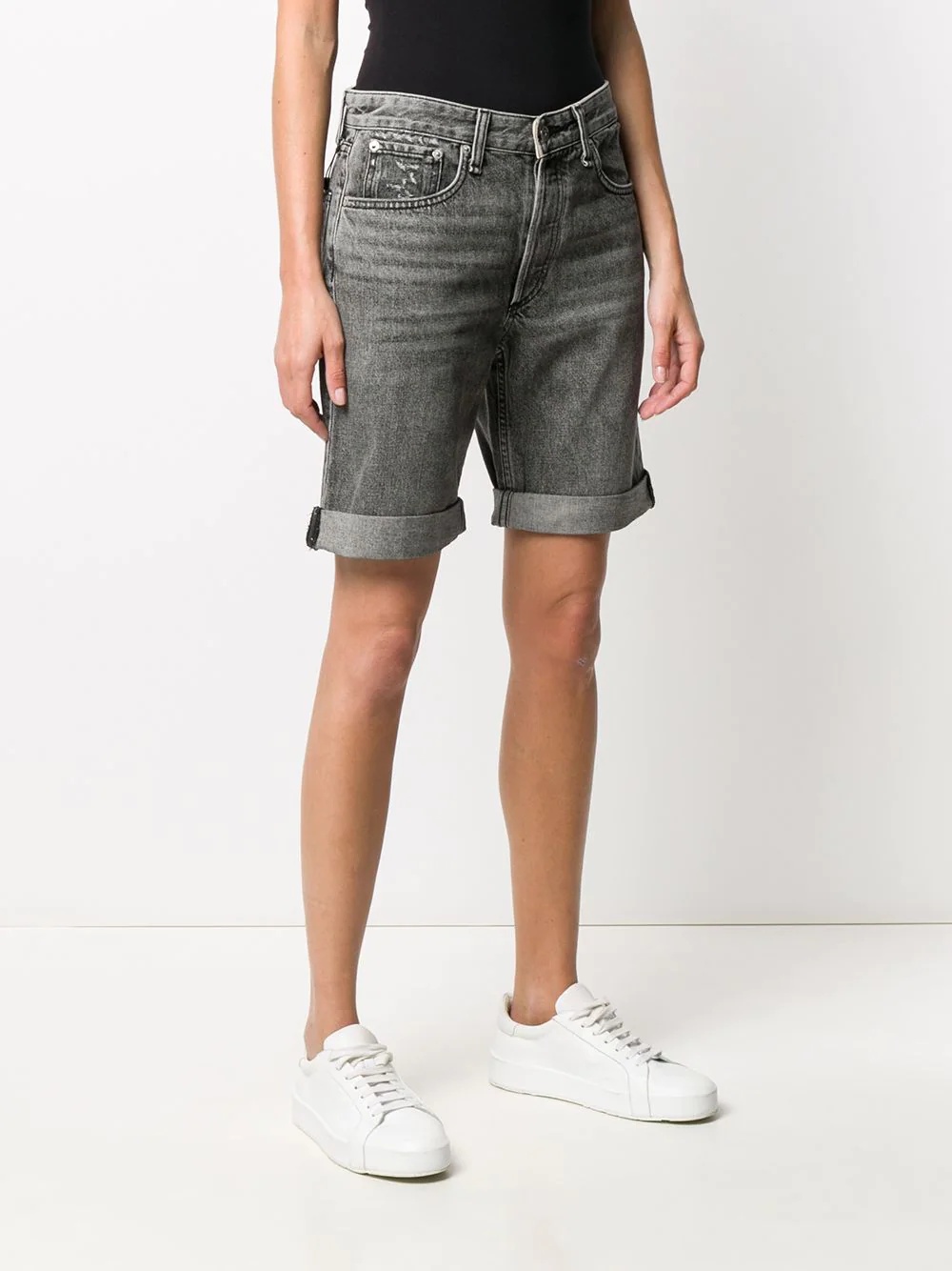 boyfriend denim shorts - 3