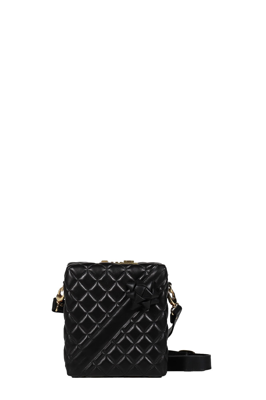 QUILTED PRESENT BAG / BLK - 3