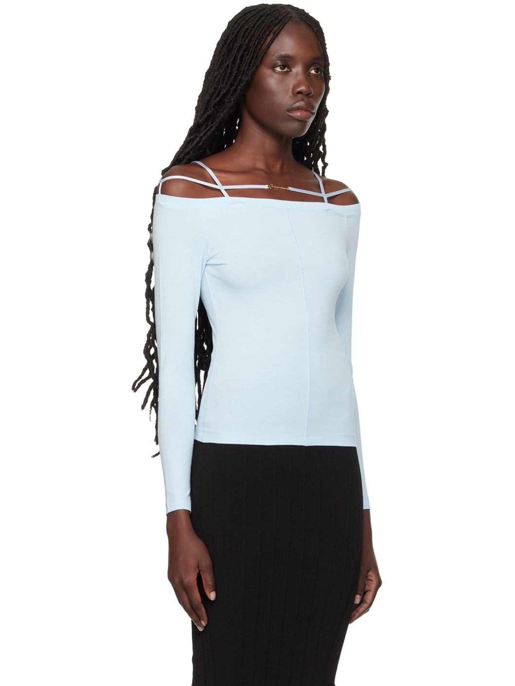 JACQUEMUS Blue 'Le t-shirt Sierra' Long Sleeve T-Shirt