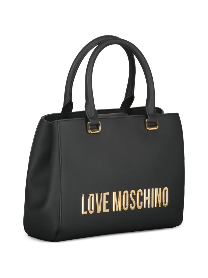 logo lettering rigid tote bag 4