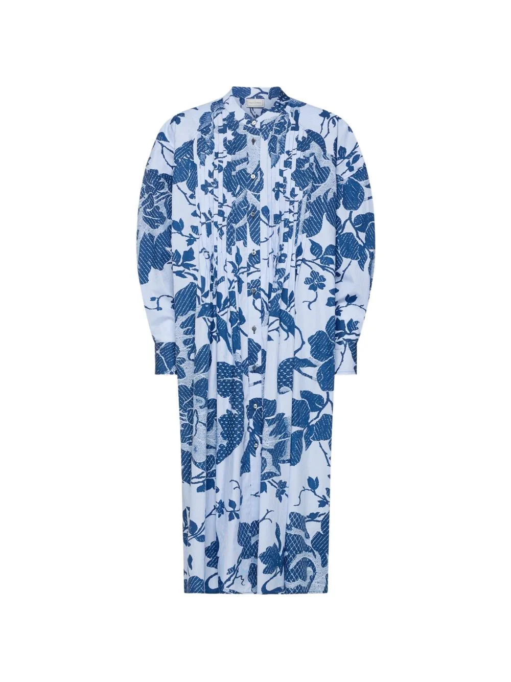 RHI floral midi shirt dress - 1