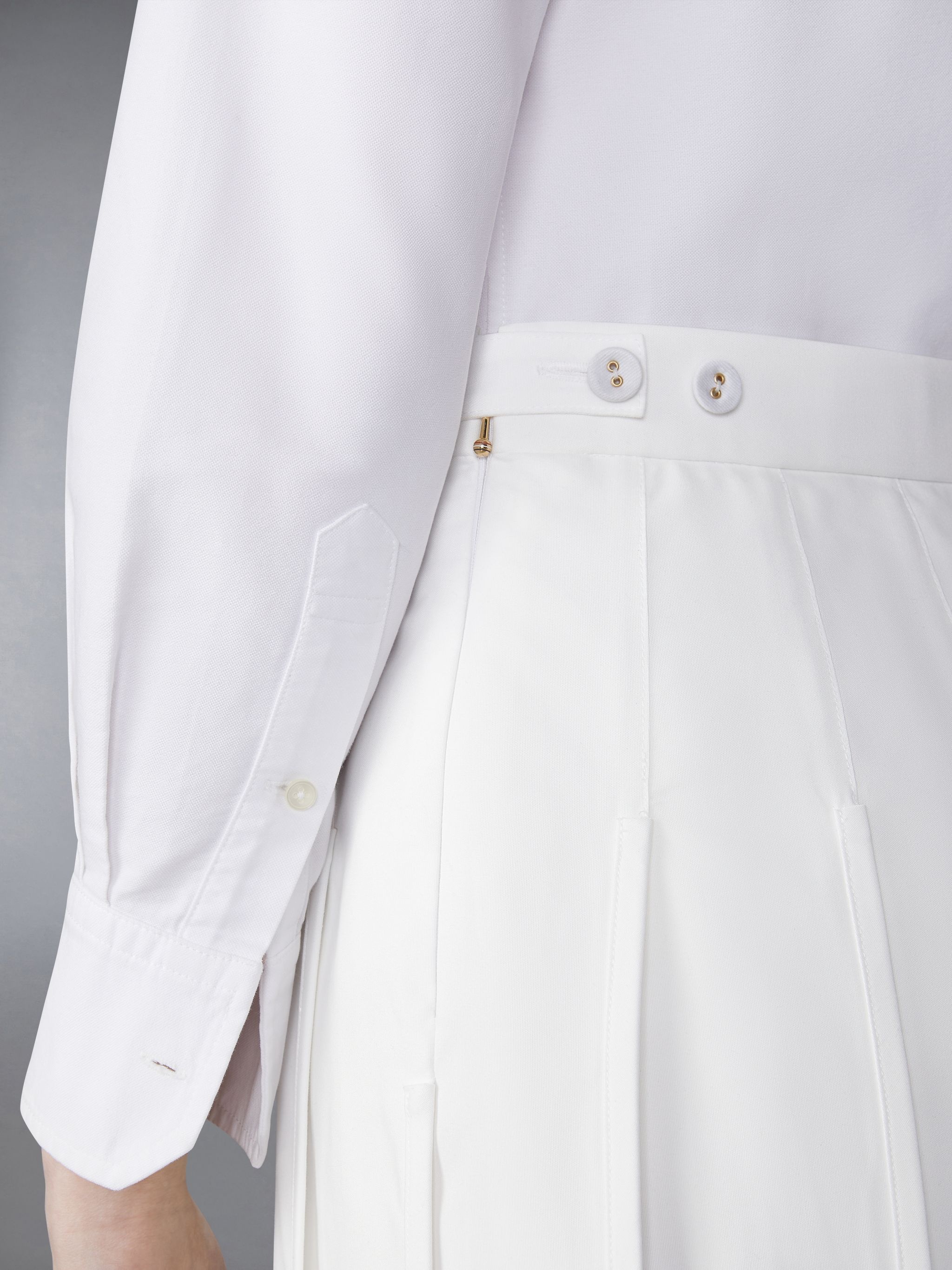 A-line pleated midi skirt - 6