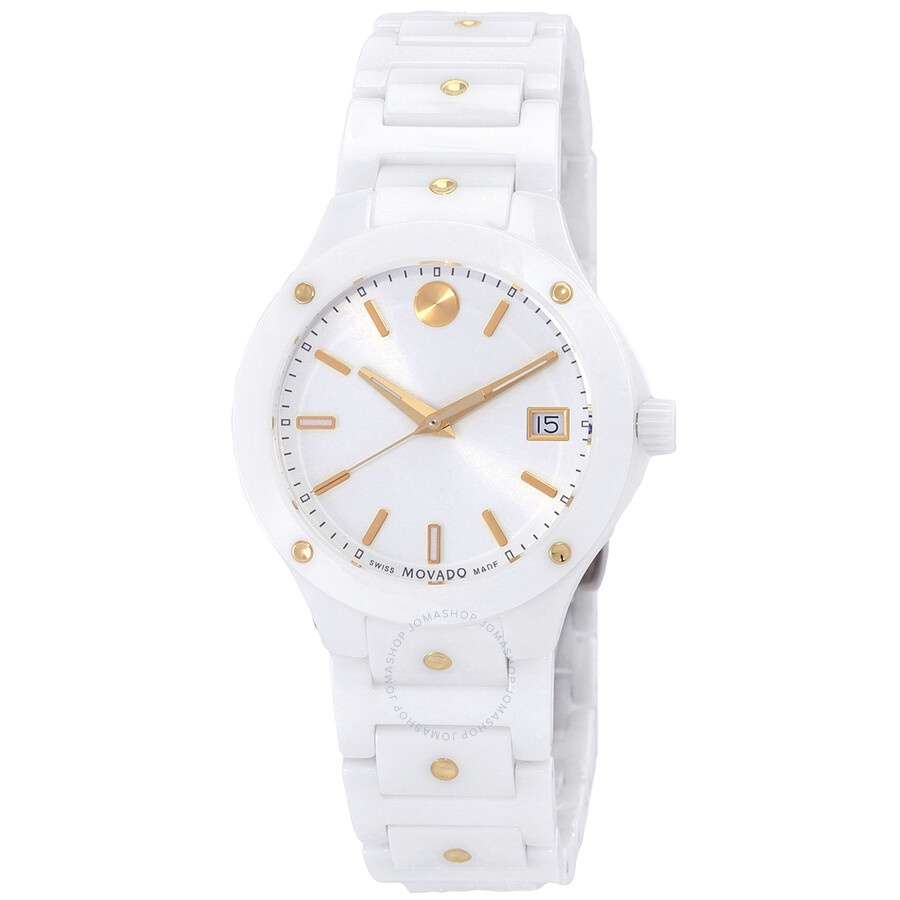 Movado - Movado SE Quartz White Dial Ladies Watch 0607740 - 1
