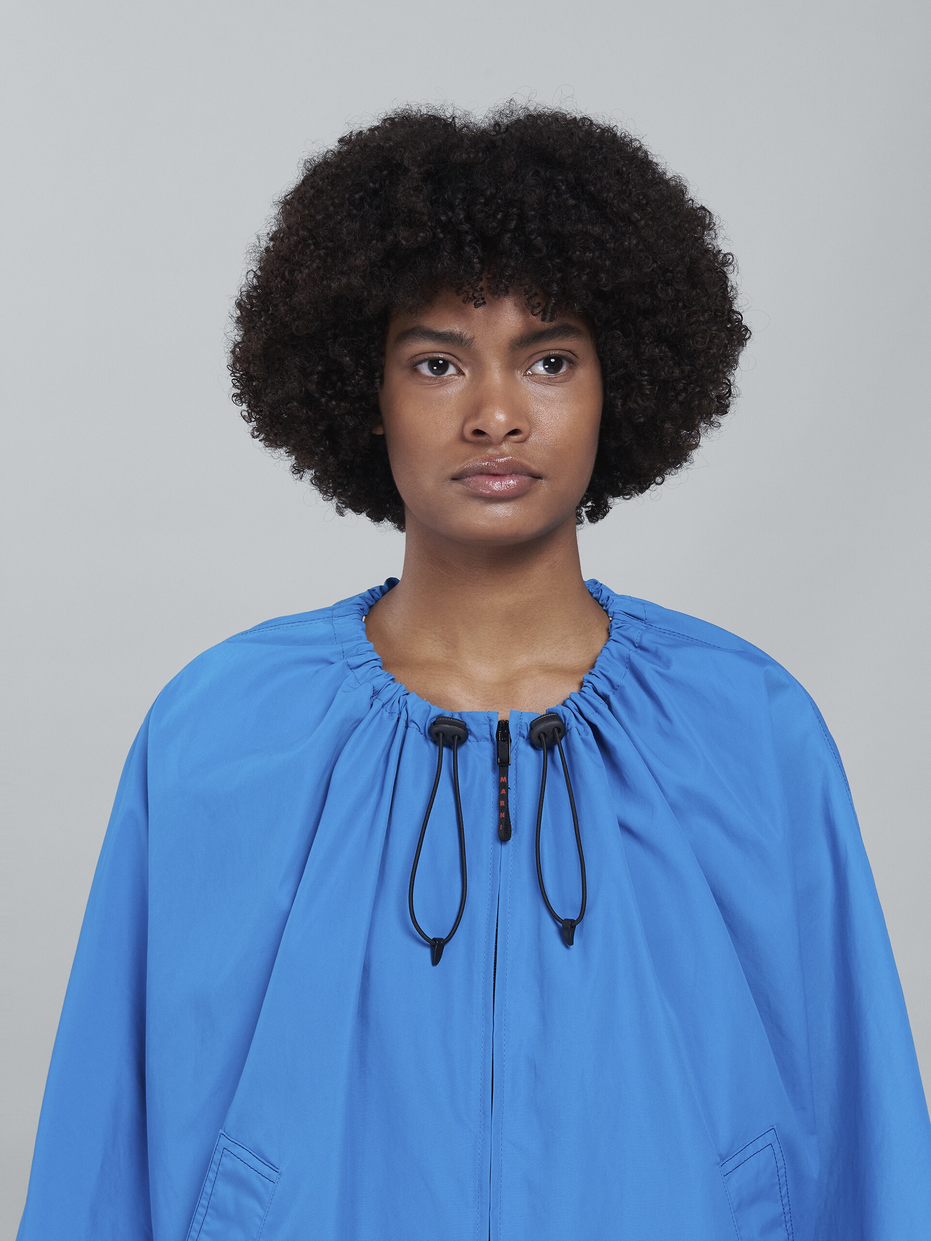 PALE BLUE MICRO FAILLE WINDBREAKER - 4