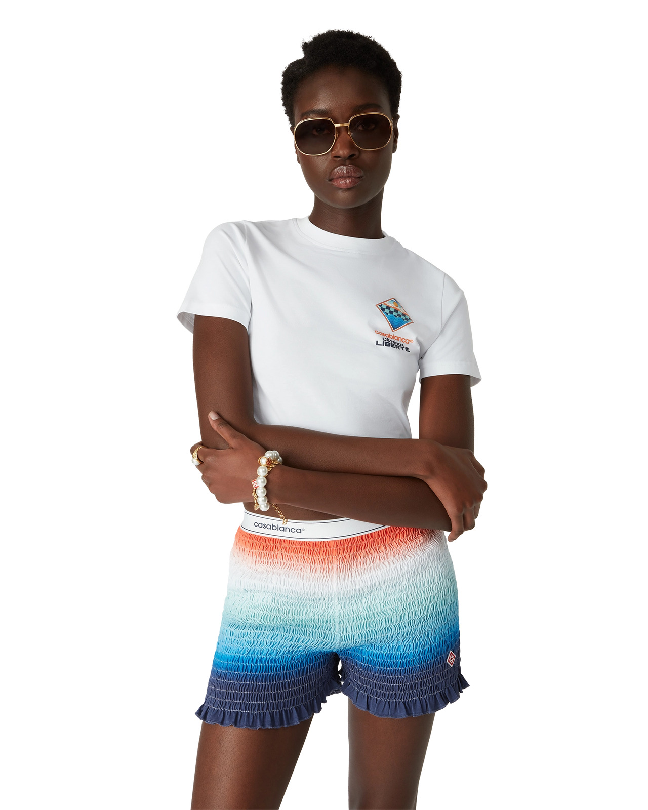 L'été En Liberté Cropped T-Shirt | Casablanca Paris - 4