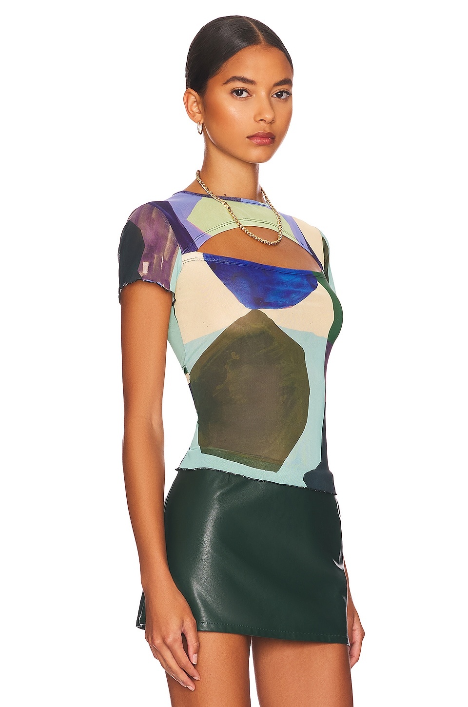 x Paloma Elsesser Lace Back Tee - 3