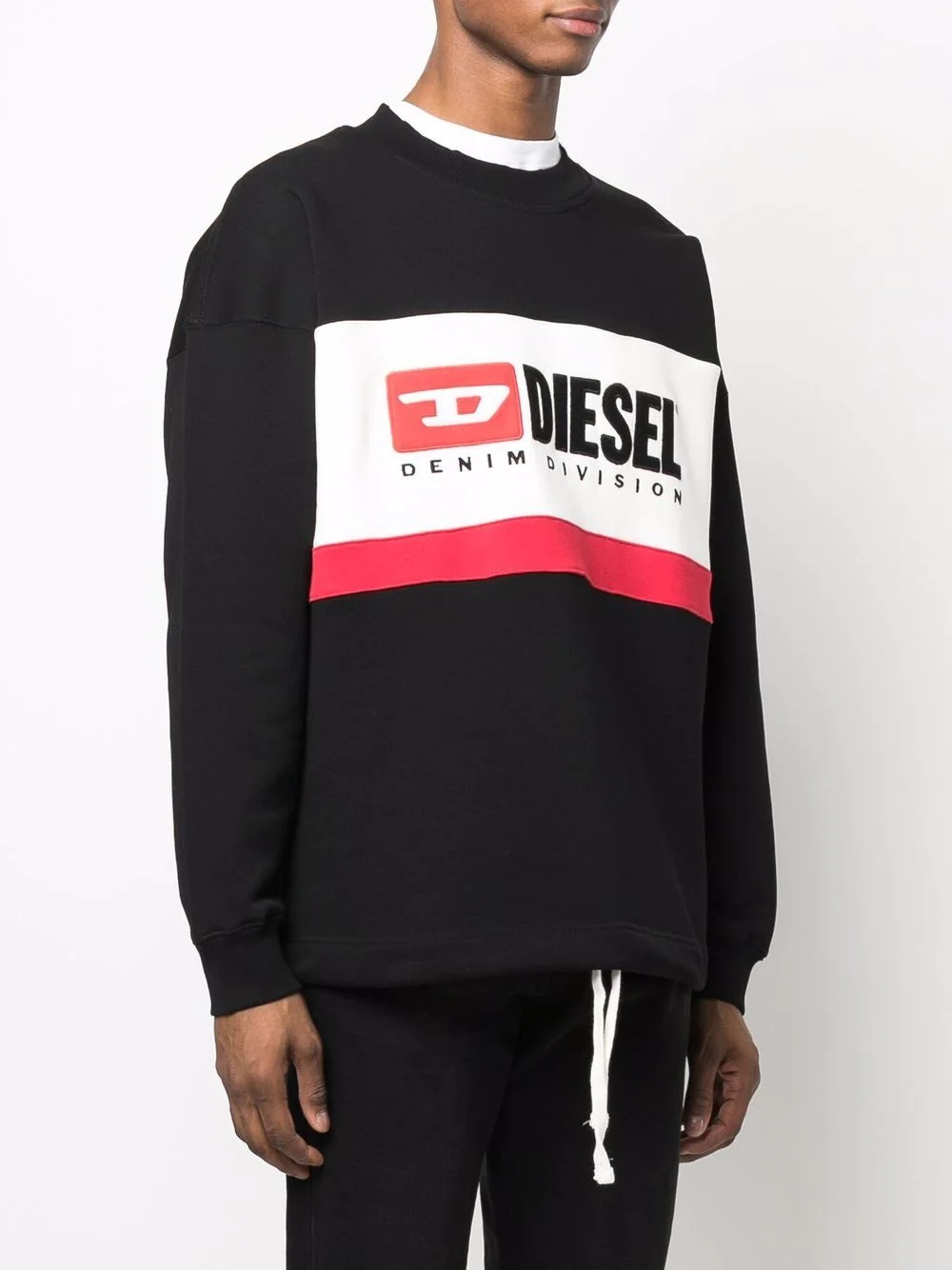 logo-print crew neck sweatshirt - 3