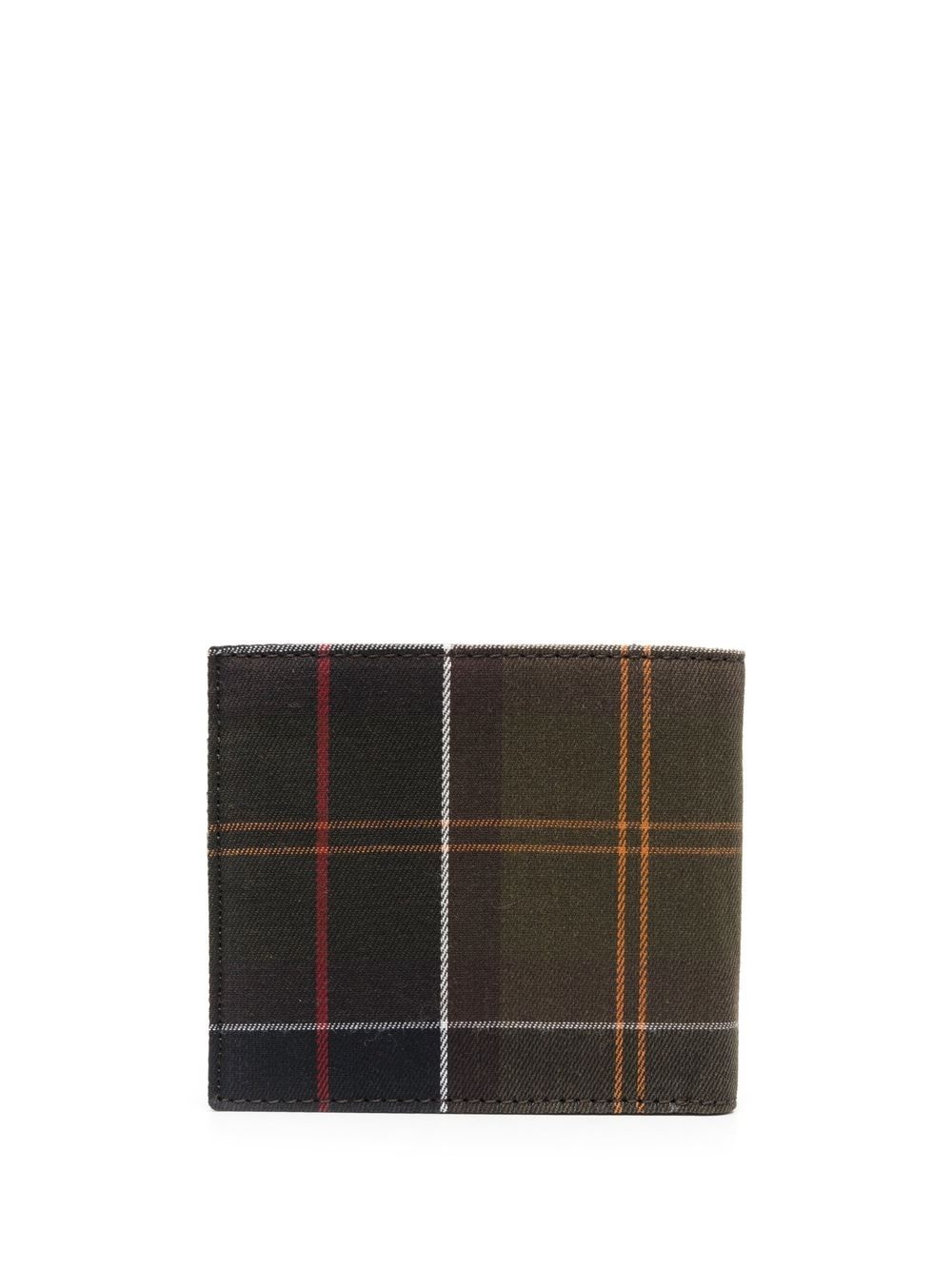 tartan check-print wallet - 2
