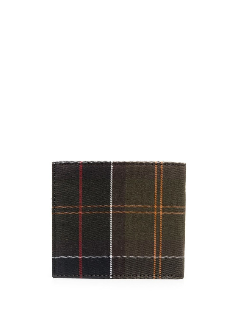 Barbour tartan check-print wallet outlook