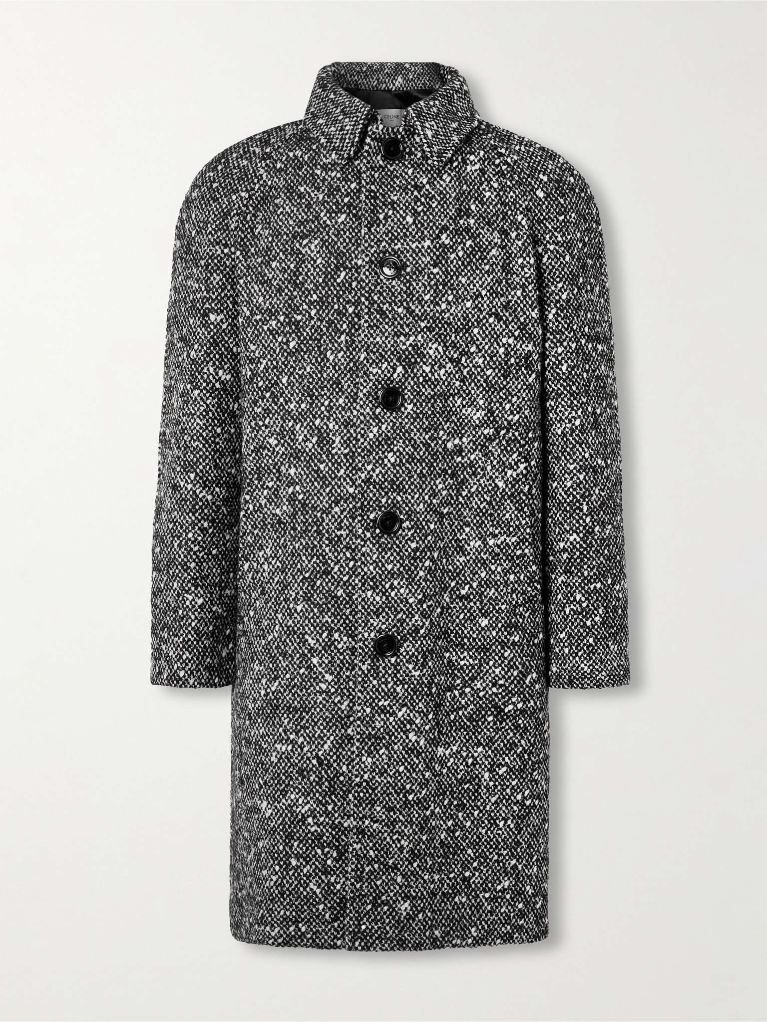 Wool-Blend Tweed Coat - 1