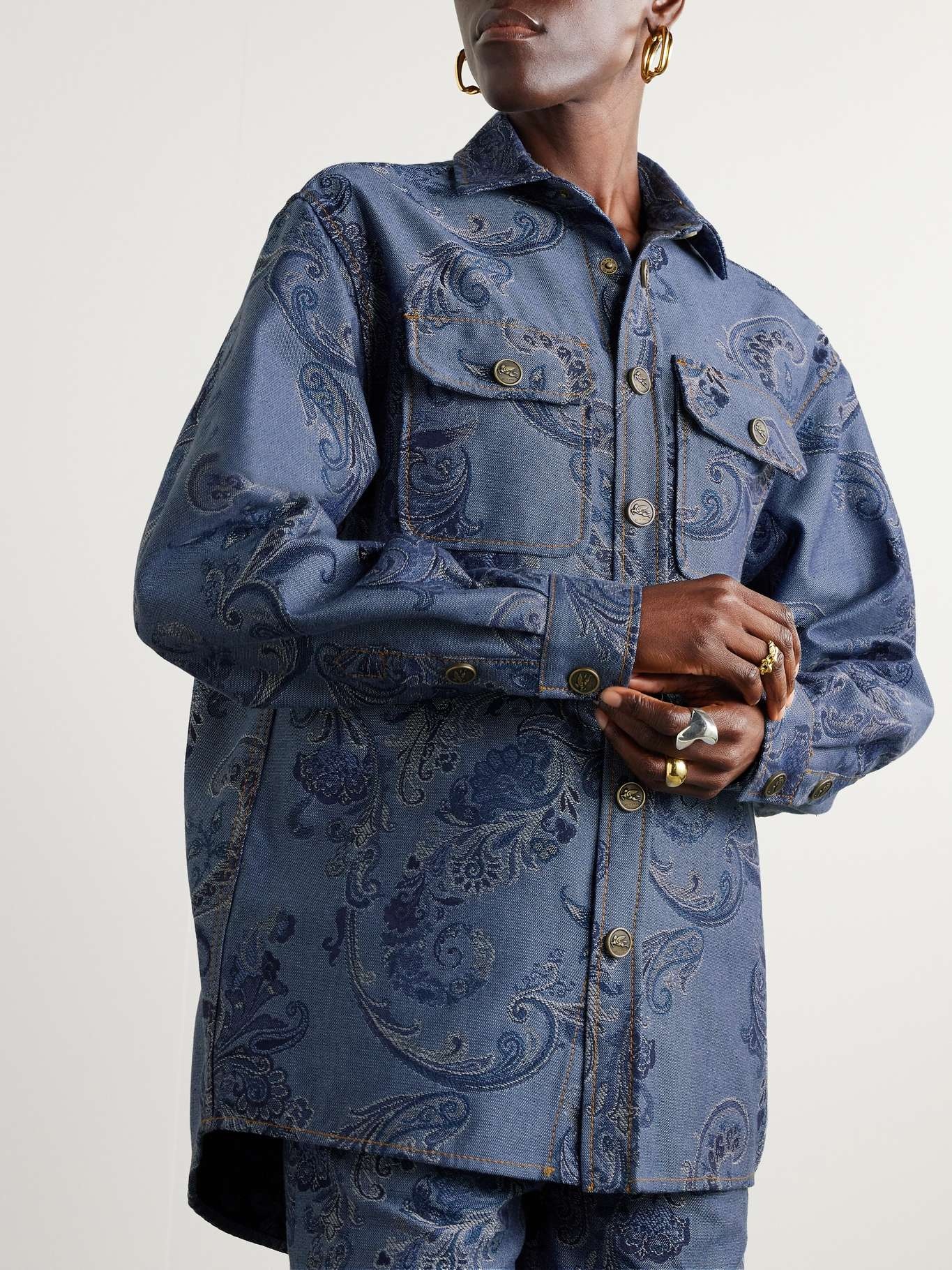 Embroidered denim shirt - 3