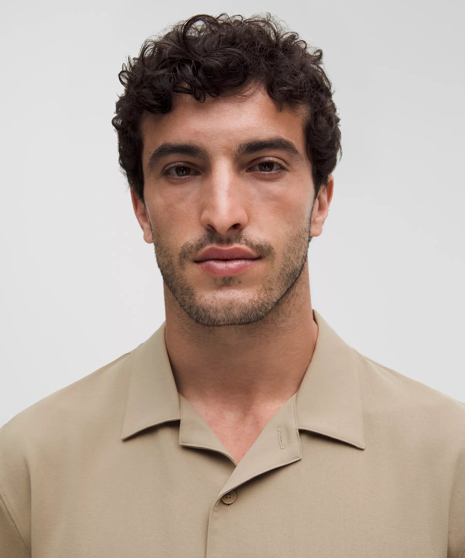 Lightweight Camp Collar Button-Up Shirt *Pocket - 4