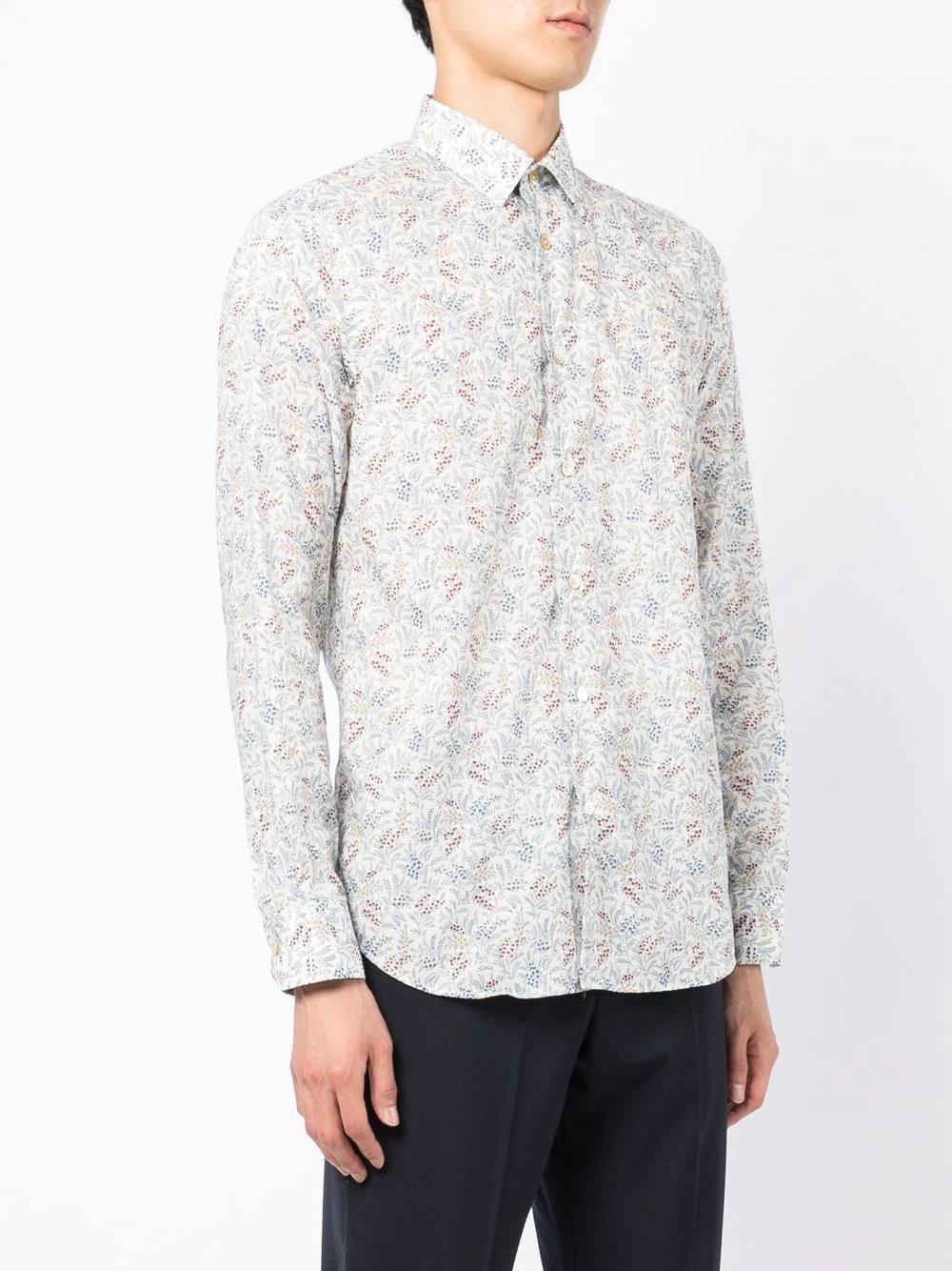 floral-print organic cotton shirt - 3