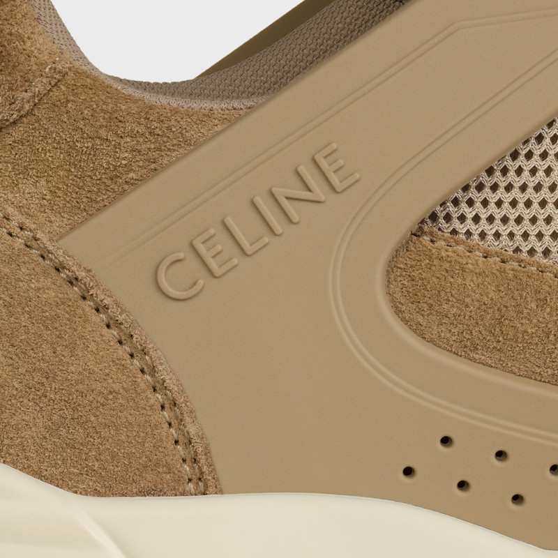 CELINE TRAINER CT-09 LOW LACE-UP SNEAKER IN SUEDE CALFSKIN AND MESH 5