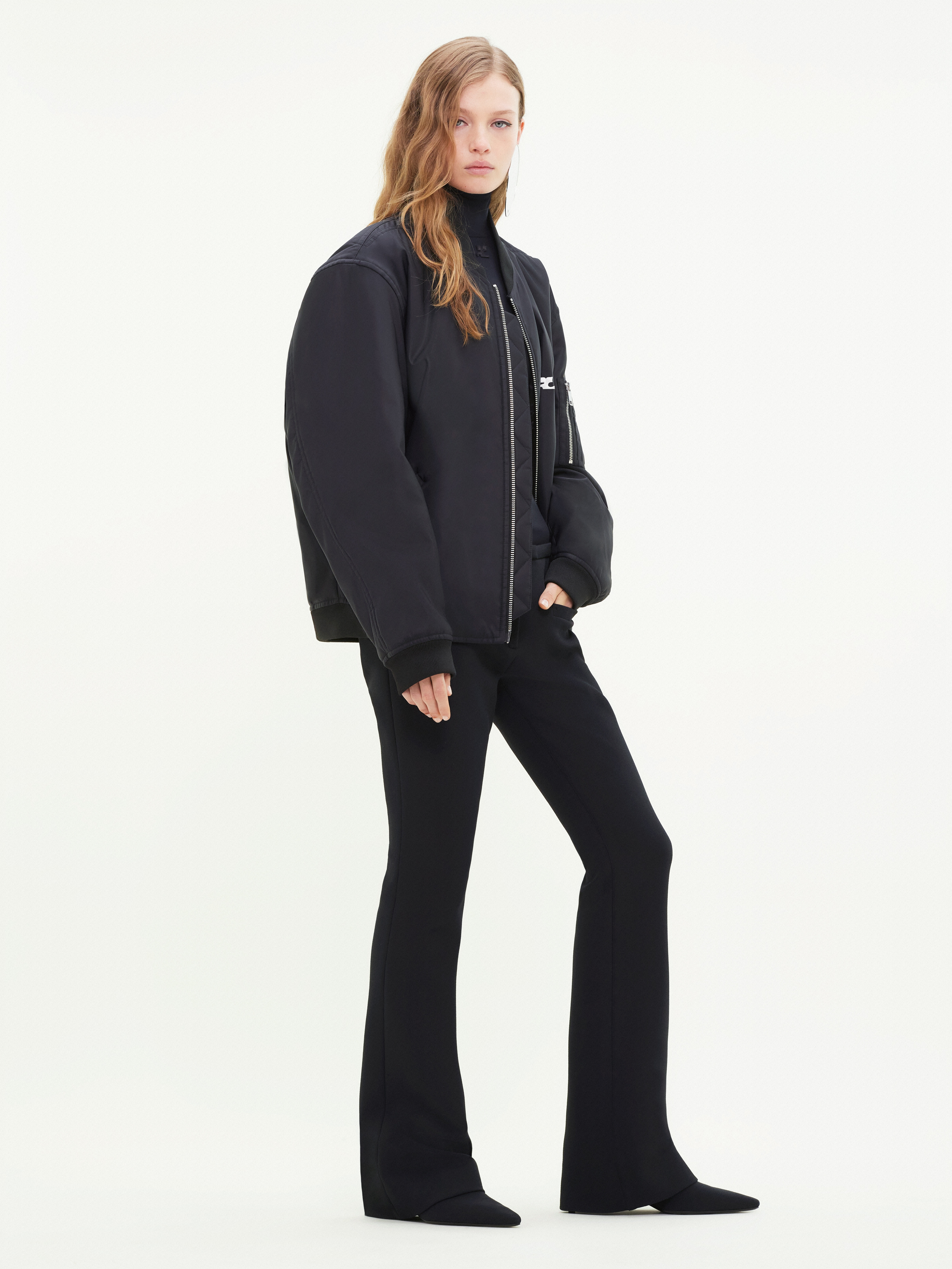 EMBROIDERED NYLON BOMBER JACKET - 3