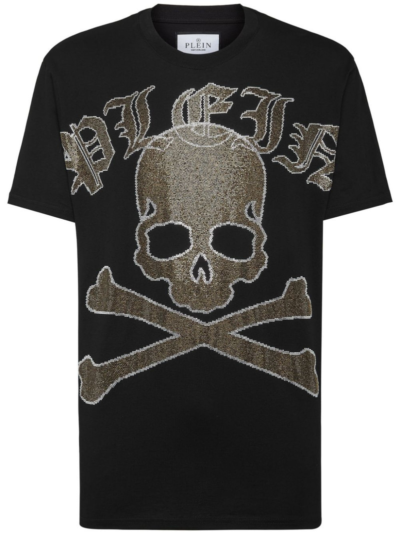 Gothic Plein Strass cotton T-shirt 1