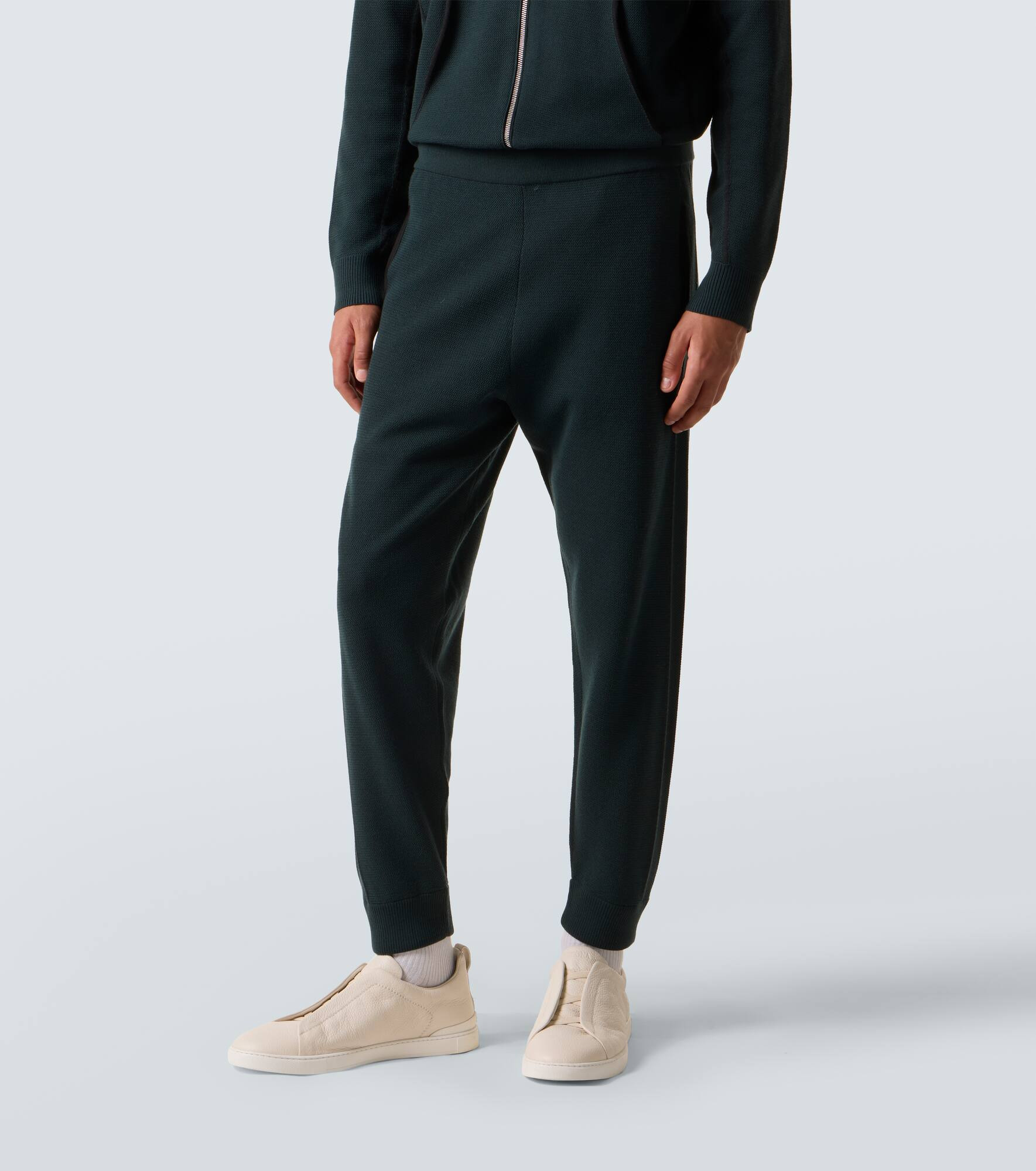Wool and silk sweatpants - 3