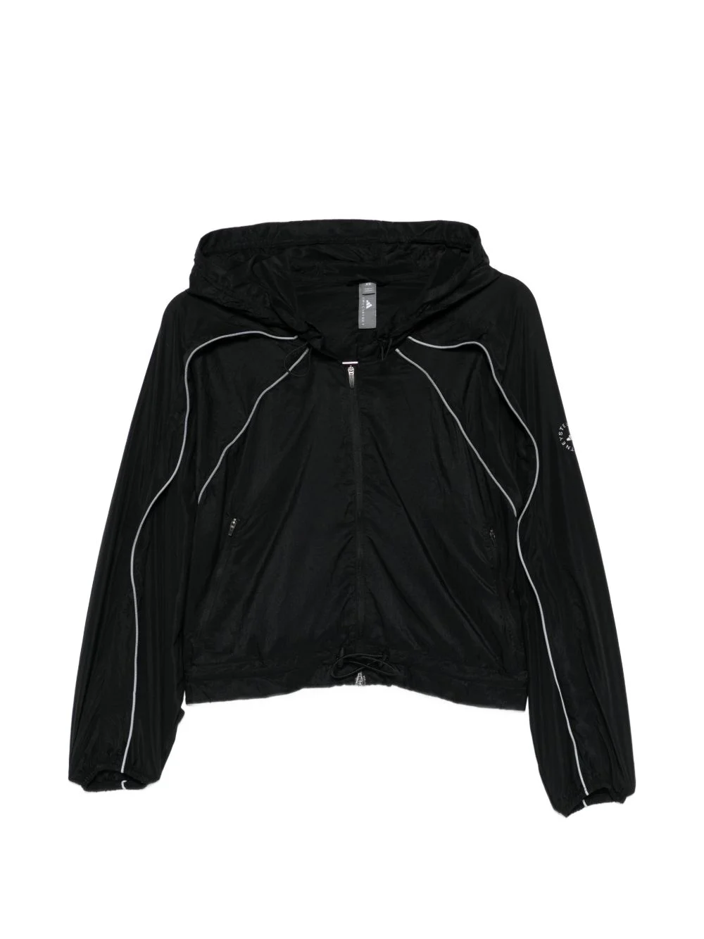 hooded panelled jacket - 1