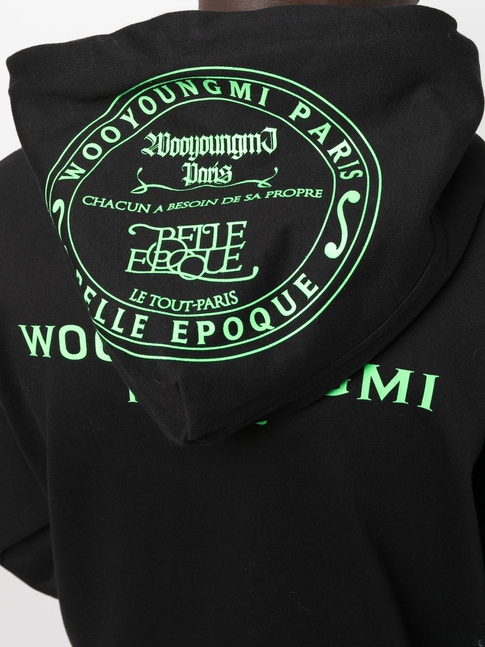 logo-print drawstring hoodie - 5