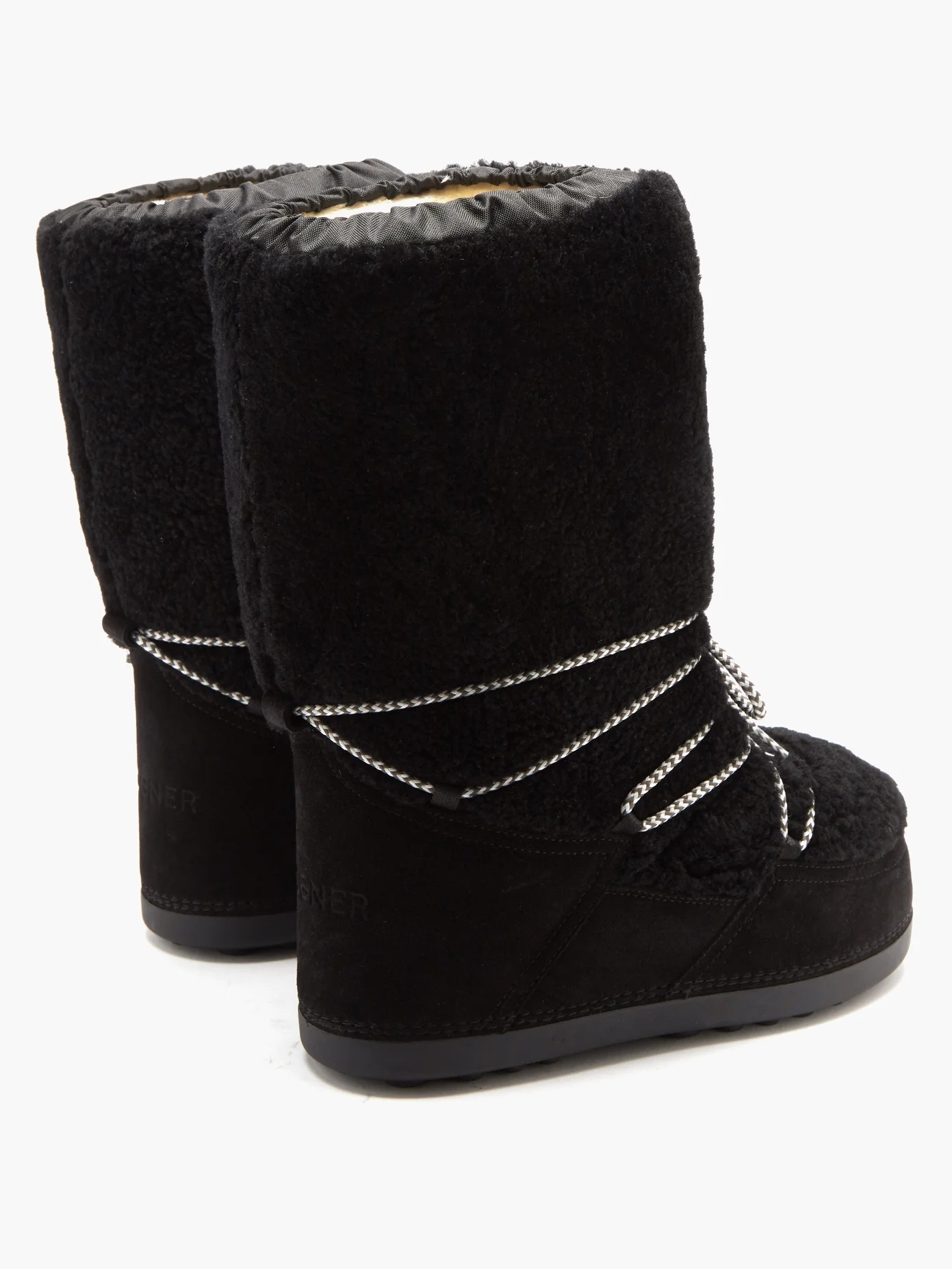 Cervinia shearling and suede snow boots - 4