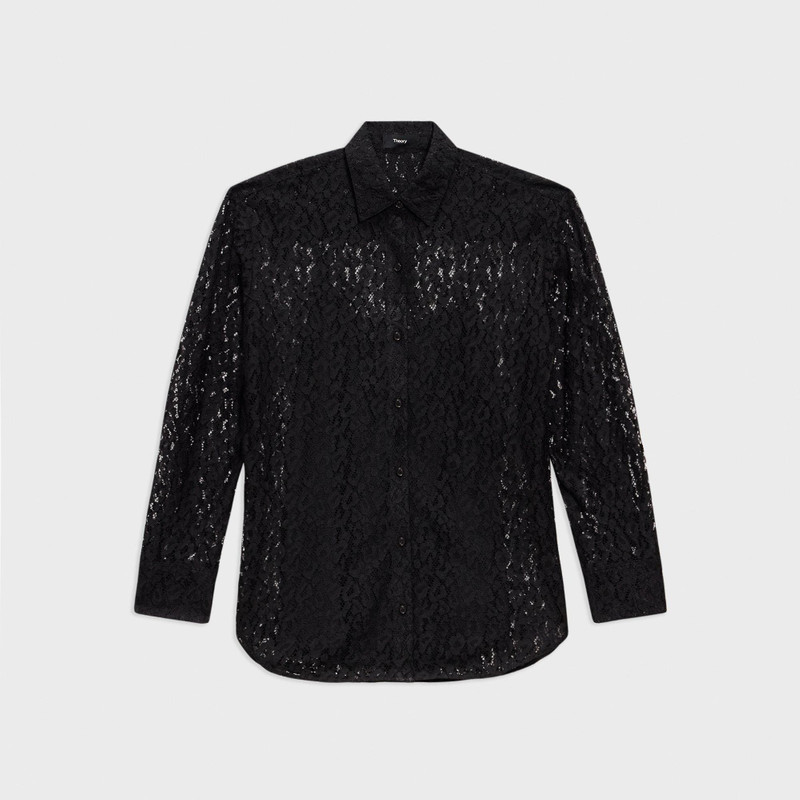 Boyfriend Shirt in Leopard Lace - 1