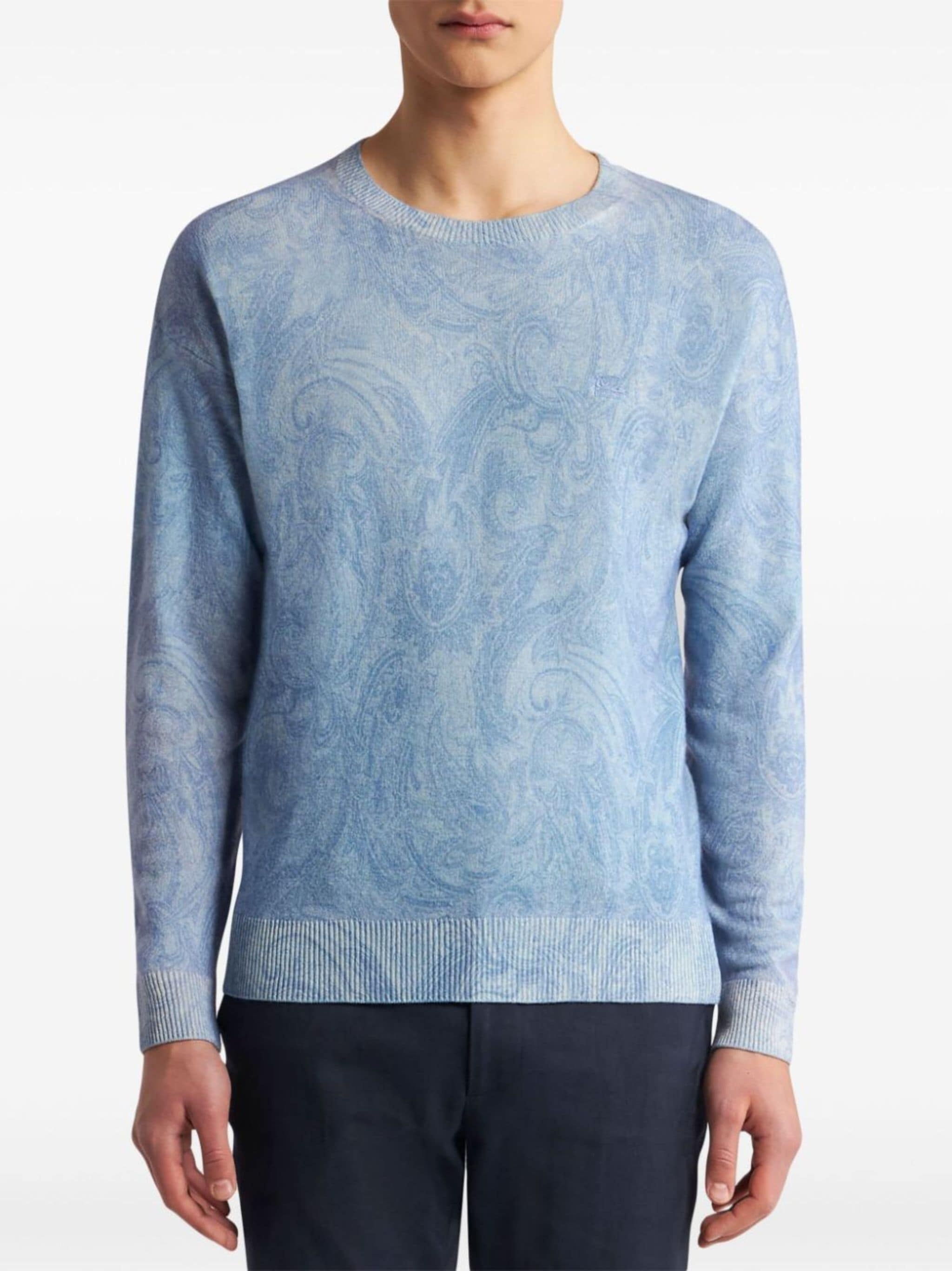 paisley intarsia-knit jumper - 2