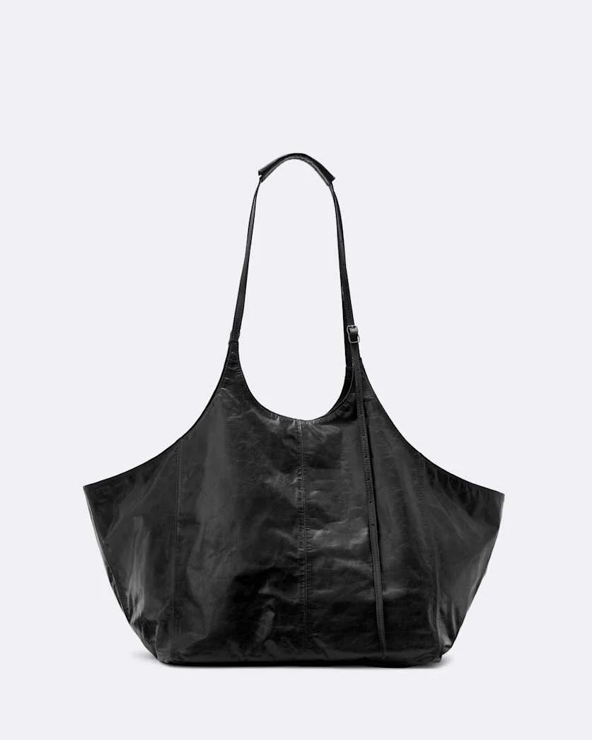 SILOH OVERSIZED LEATHER TOTE BAG - 1