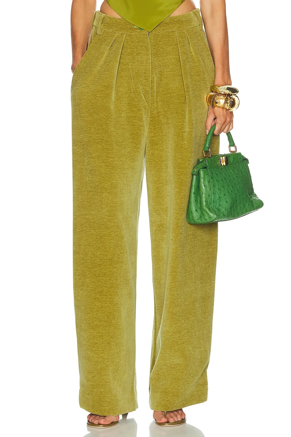 Corduroy High Waist Pant - 1