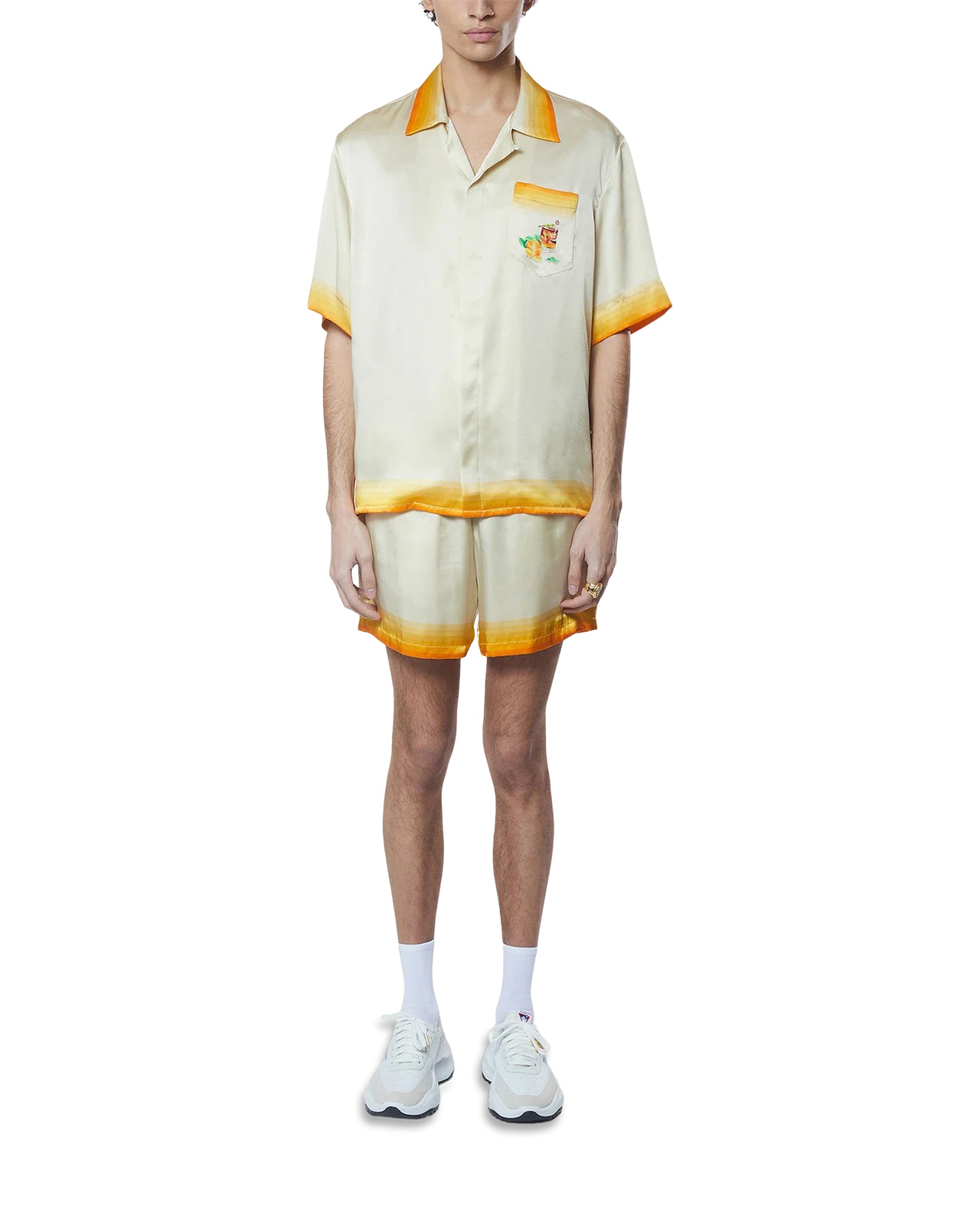 Panoramique Silk Satin Shorts - 2