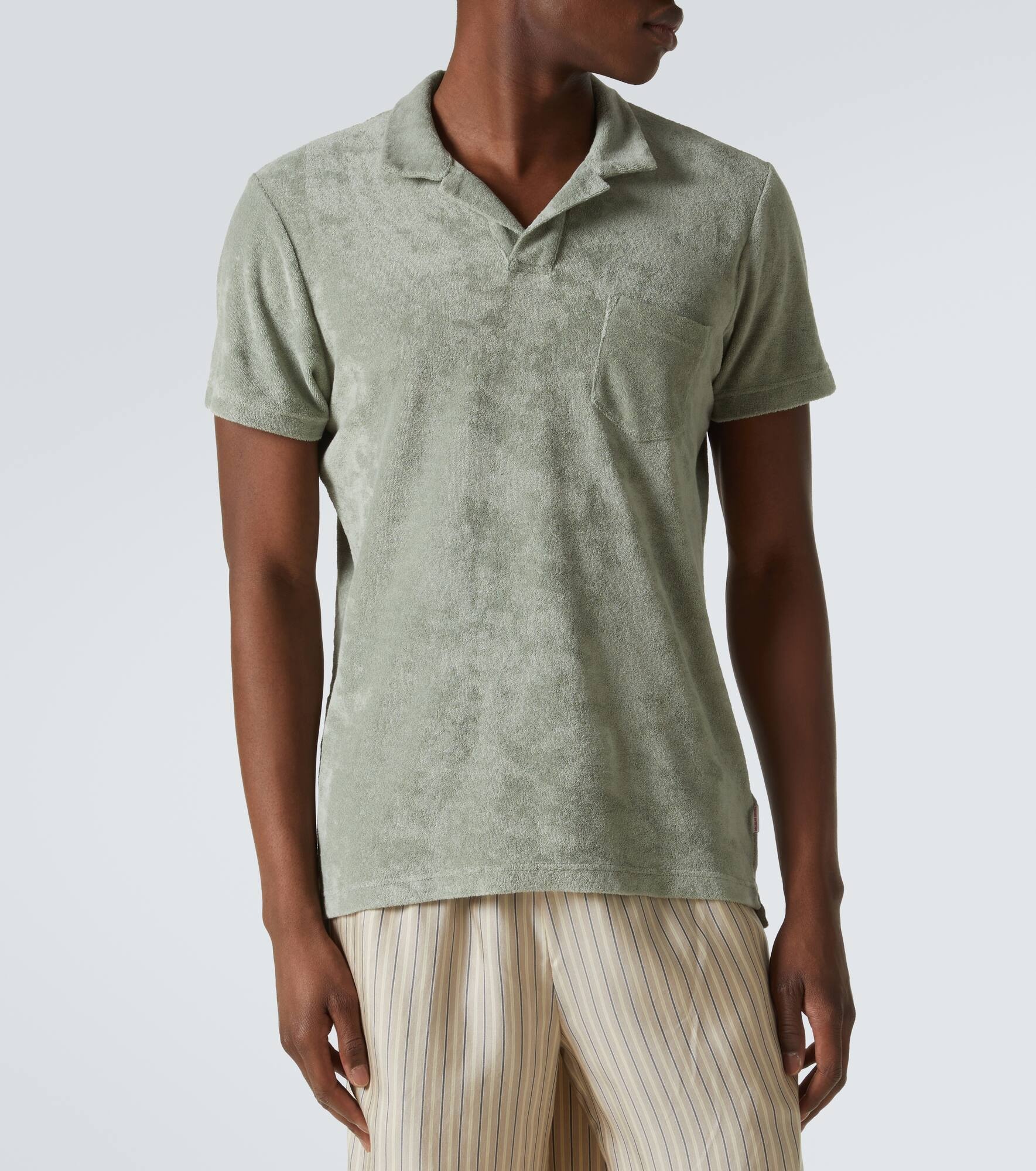 Terry cotton polo shirt - 3