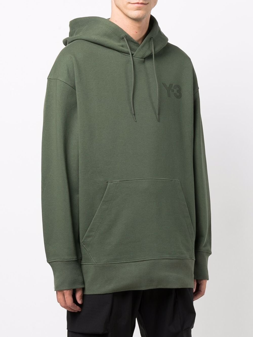 logo-patch drawstring hoodie - 3