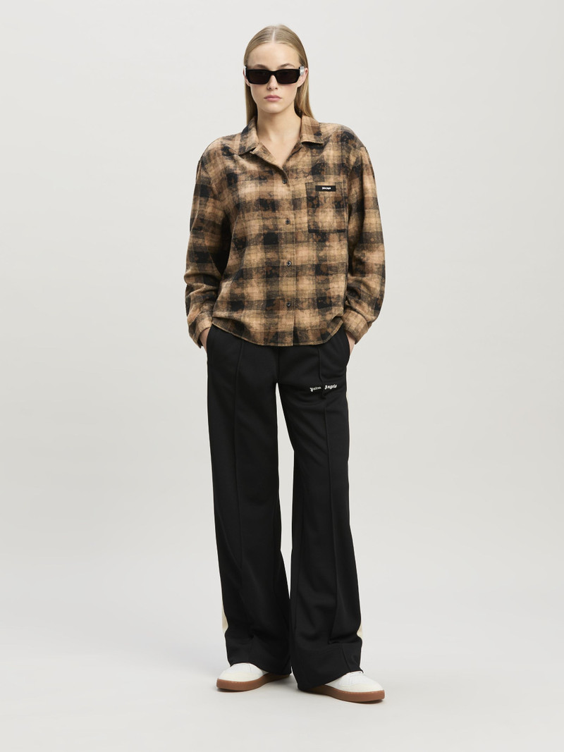 Palm Angels Curved Logo Check Shirt outlook