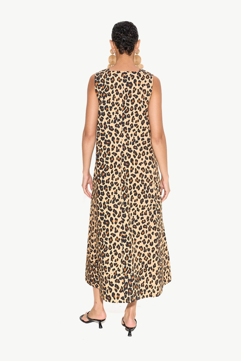 Mar Poplin Dress in Cheetah 4