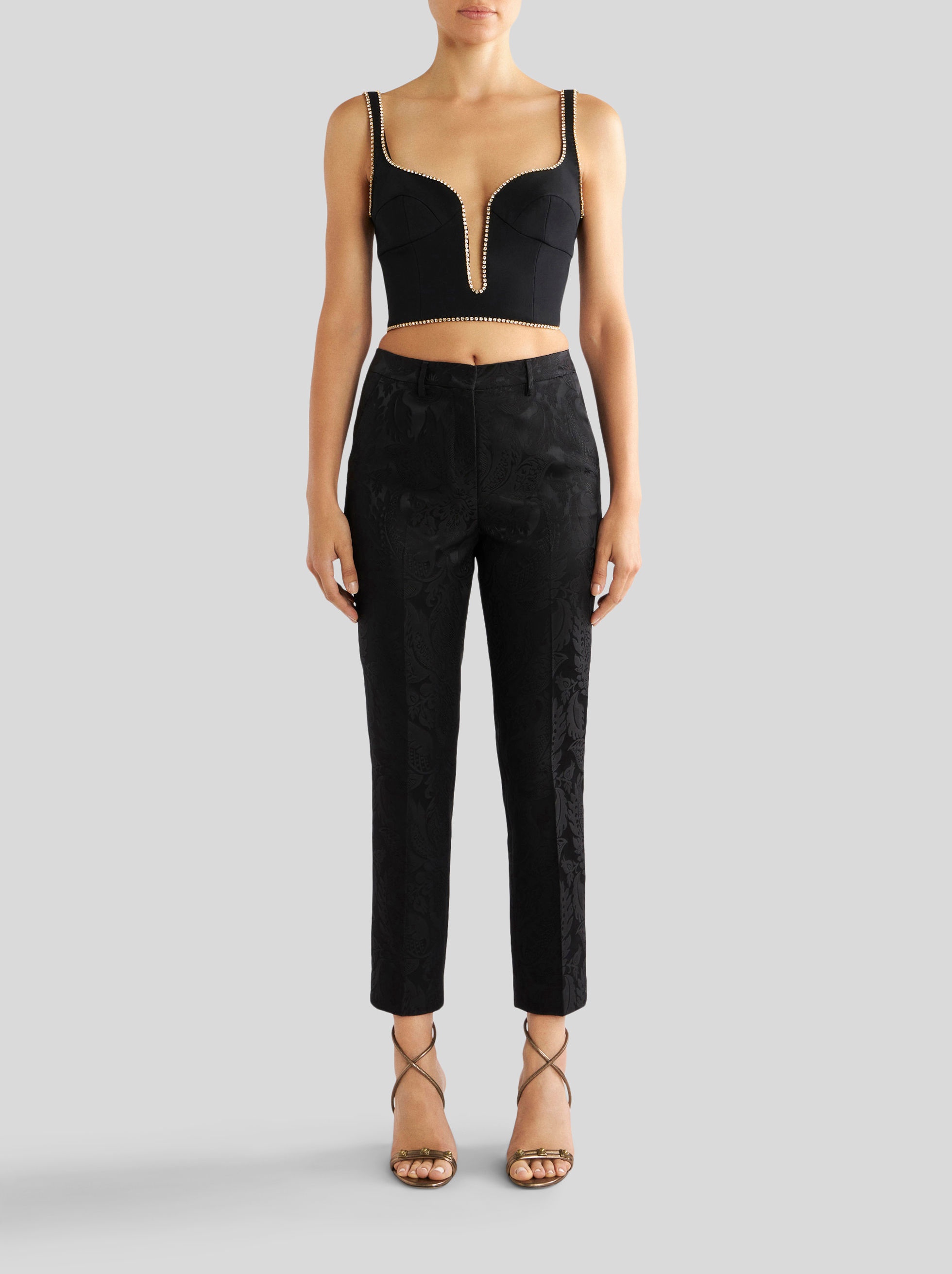 TAILORED JACQUARD TROUSERS - 3