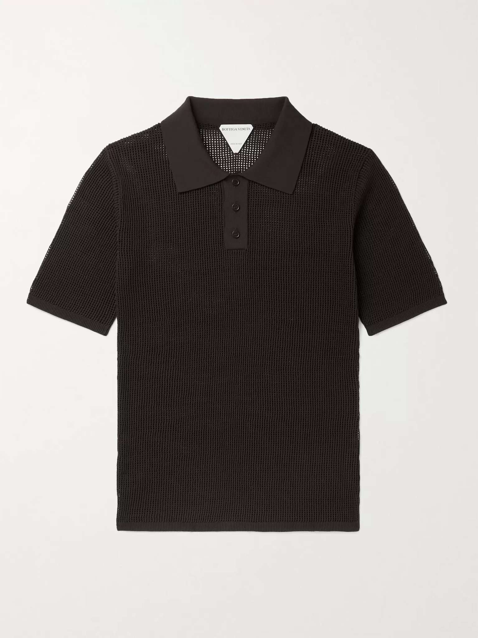 Slim-Fit Tech-Mesh Polo Shirt - 1