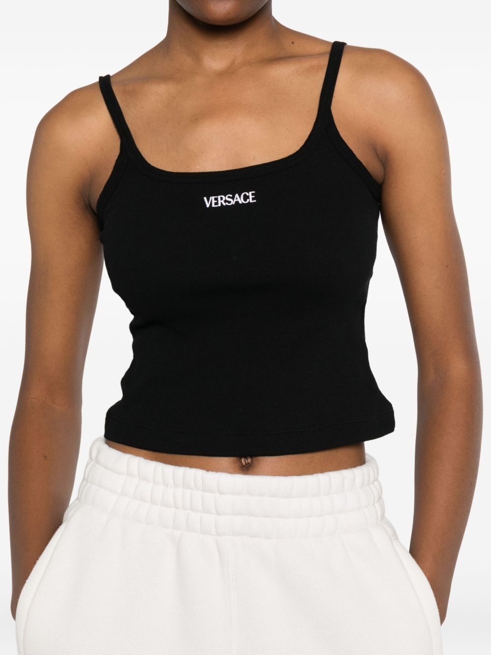 logo-embroidered top - 5