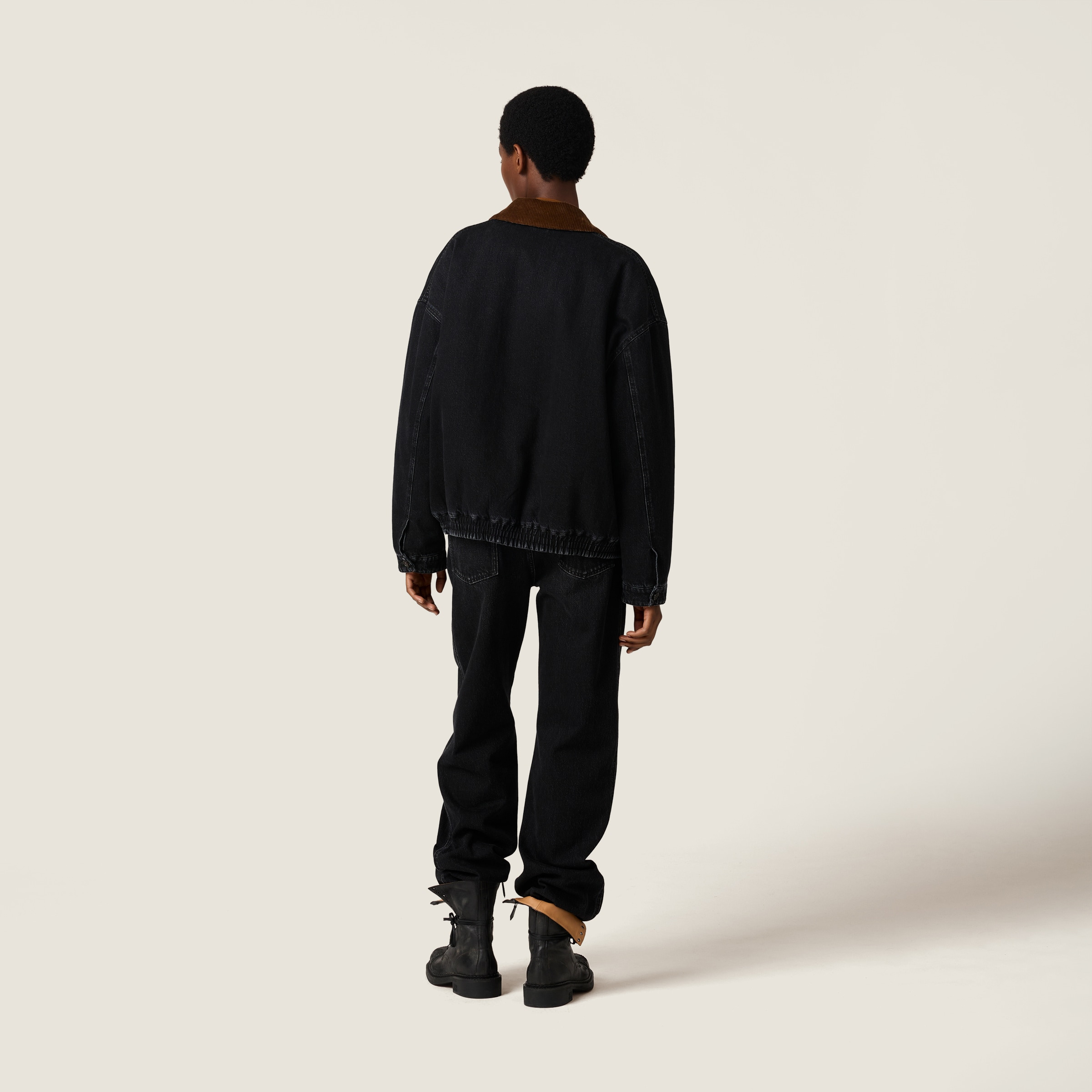 Black denim jeans - 3
