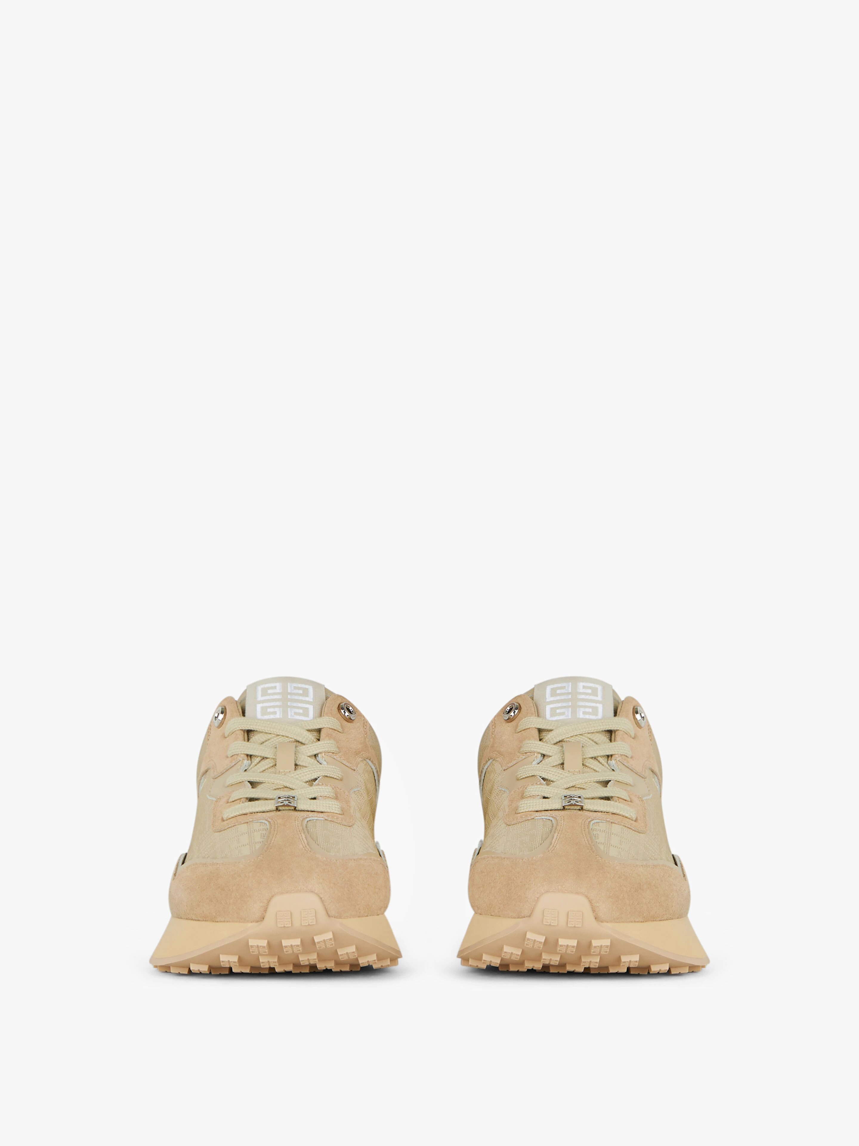 GIV RUNNER SNEAKERS IN SUEDE, LEATHER AND 4G JACQUARD - 2
