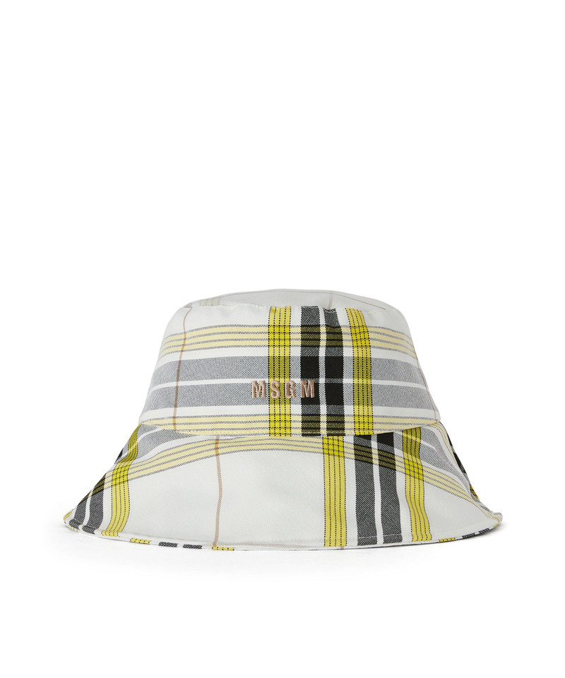 Tecno canvas check bucket hat 1