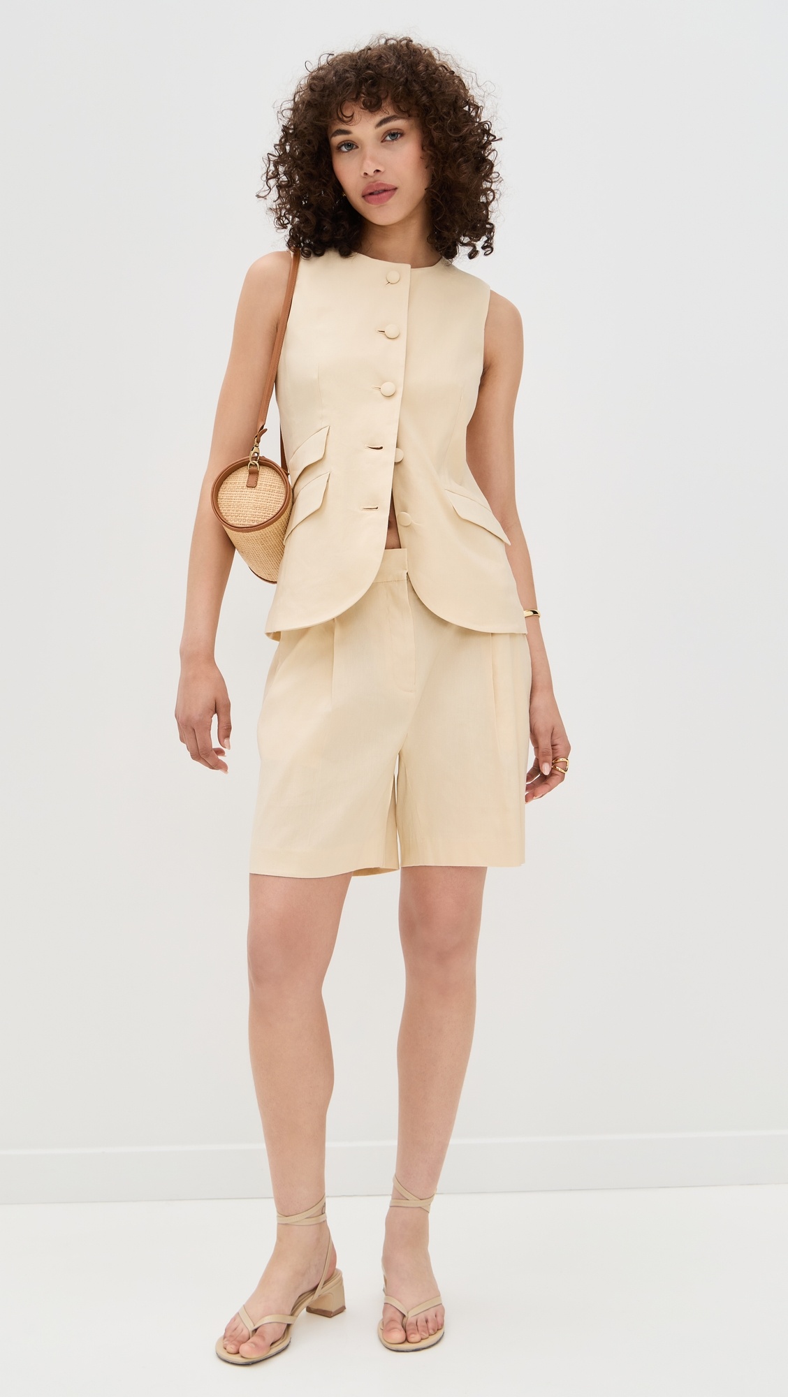 Slade Crew Linen Vest - 4
