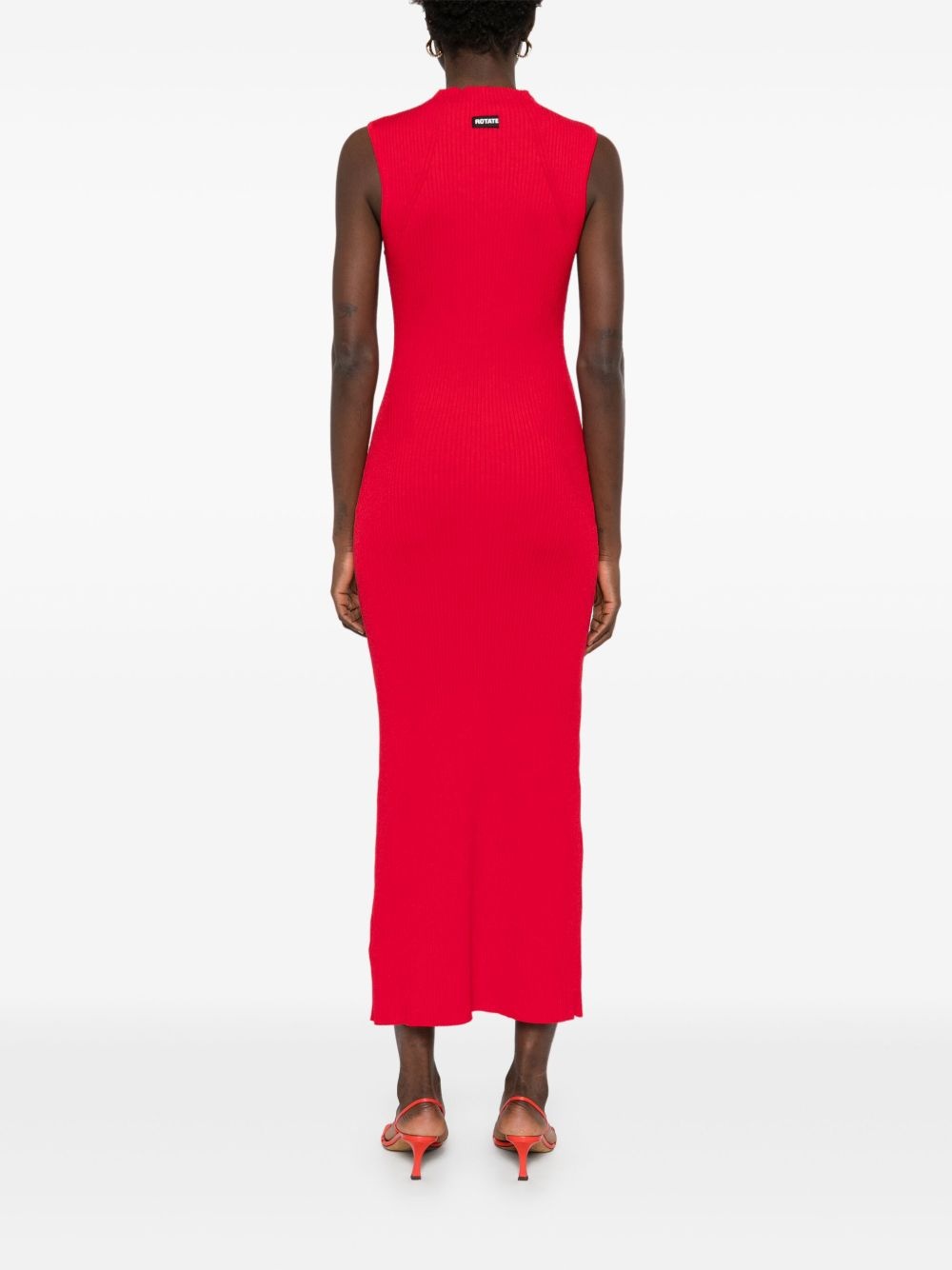 ribbed-knit midi dress - 4