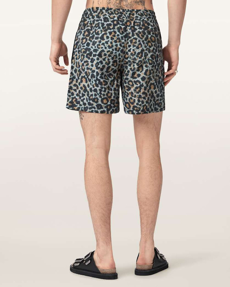 SILESIA LEOPARD PRINT SLIM FIT SWIM SHORTS 6