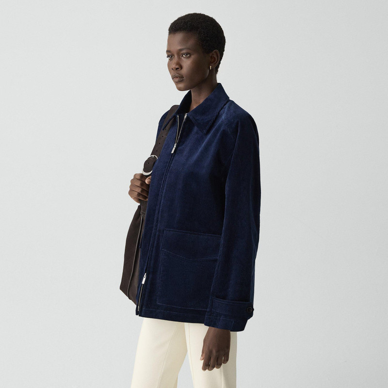 Straight Zip Jacket in Corduroy 3
