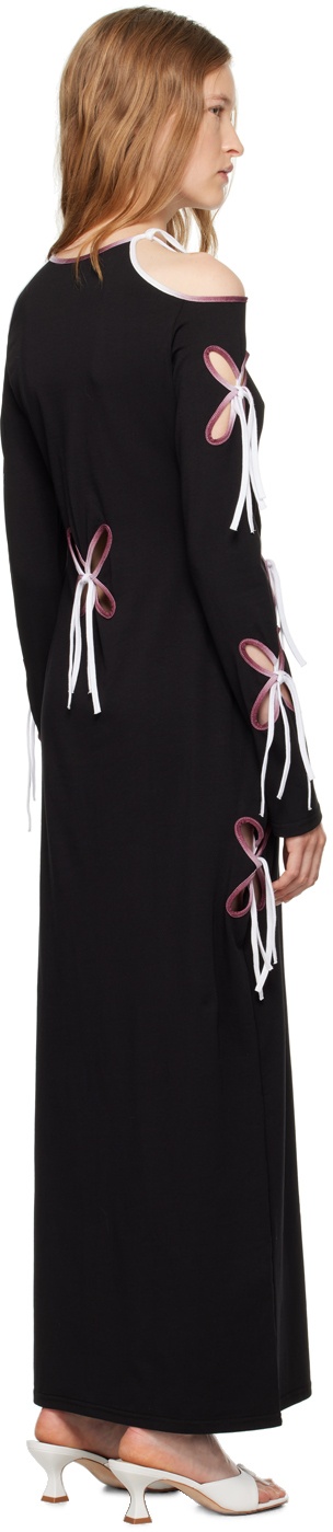 J. Kim Black Yin Yang Midi Dress - 3