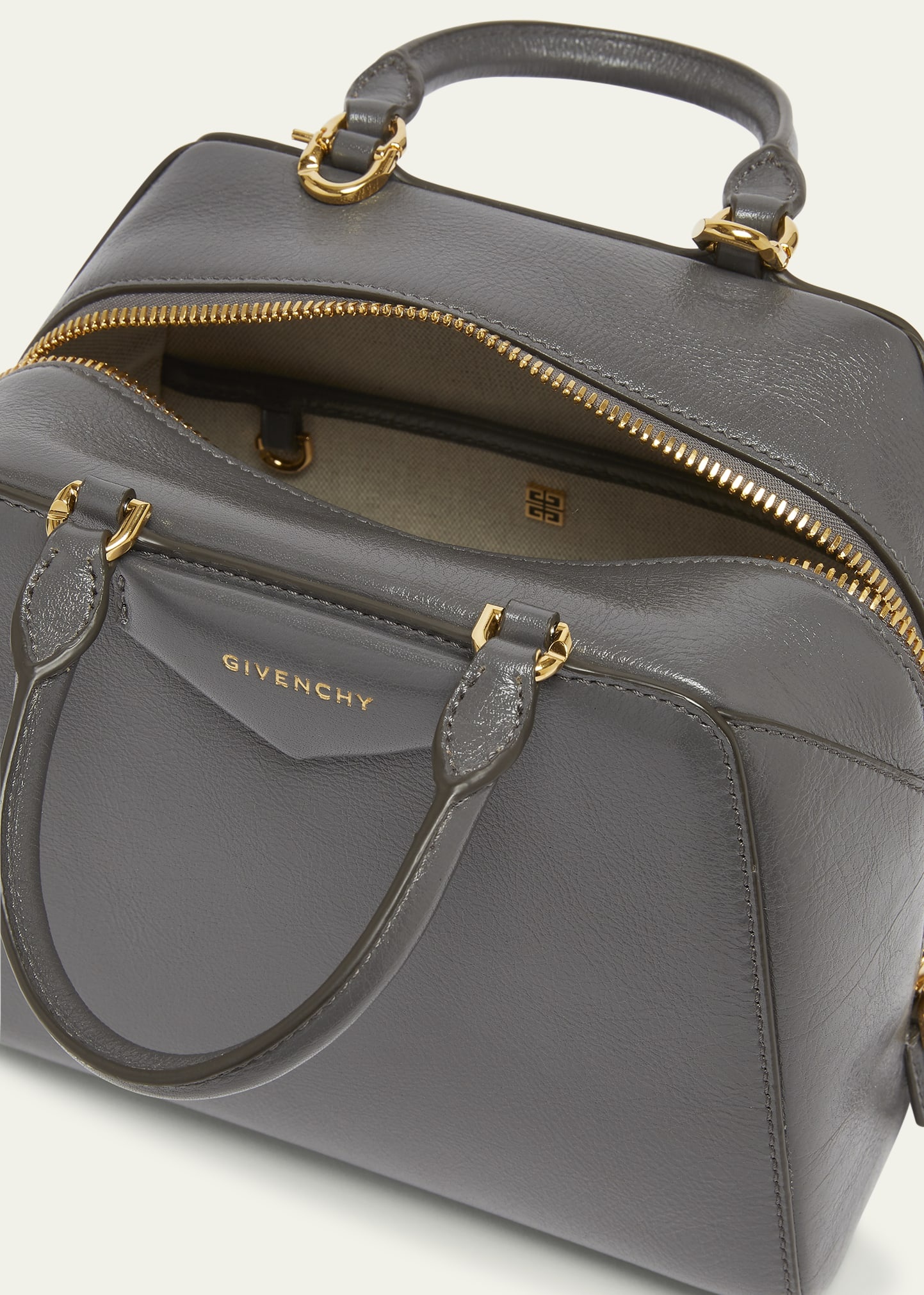 Antigona Cube Mini Top-Handle Bag in Shiny Tumbled Leather - 4