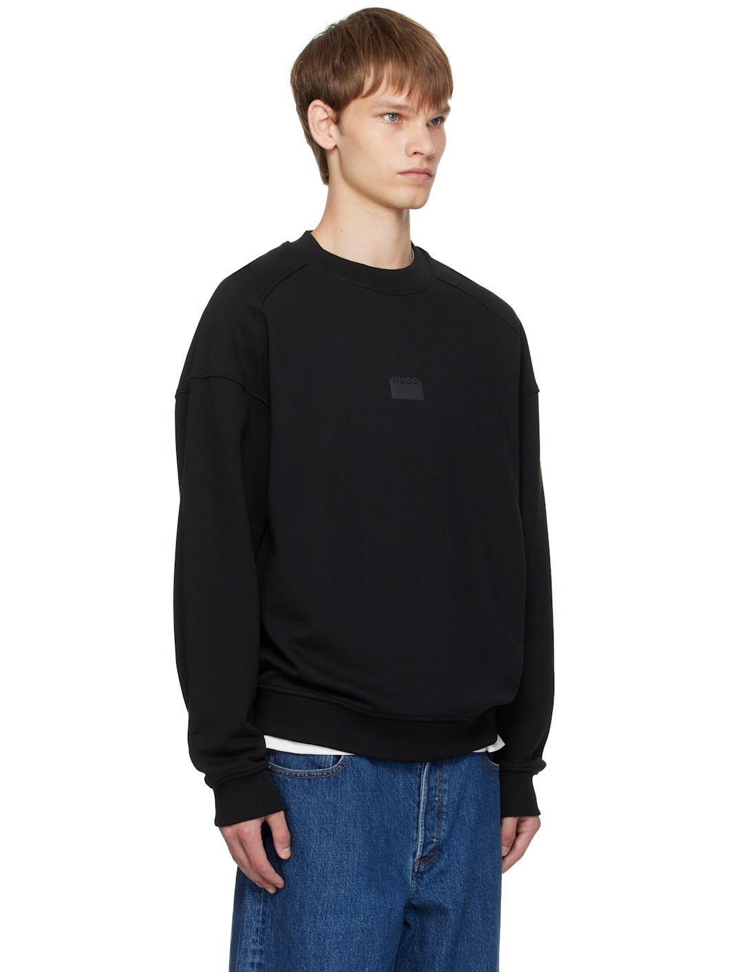 Black Bonded-Logo Sweatshirt - 2