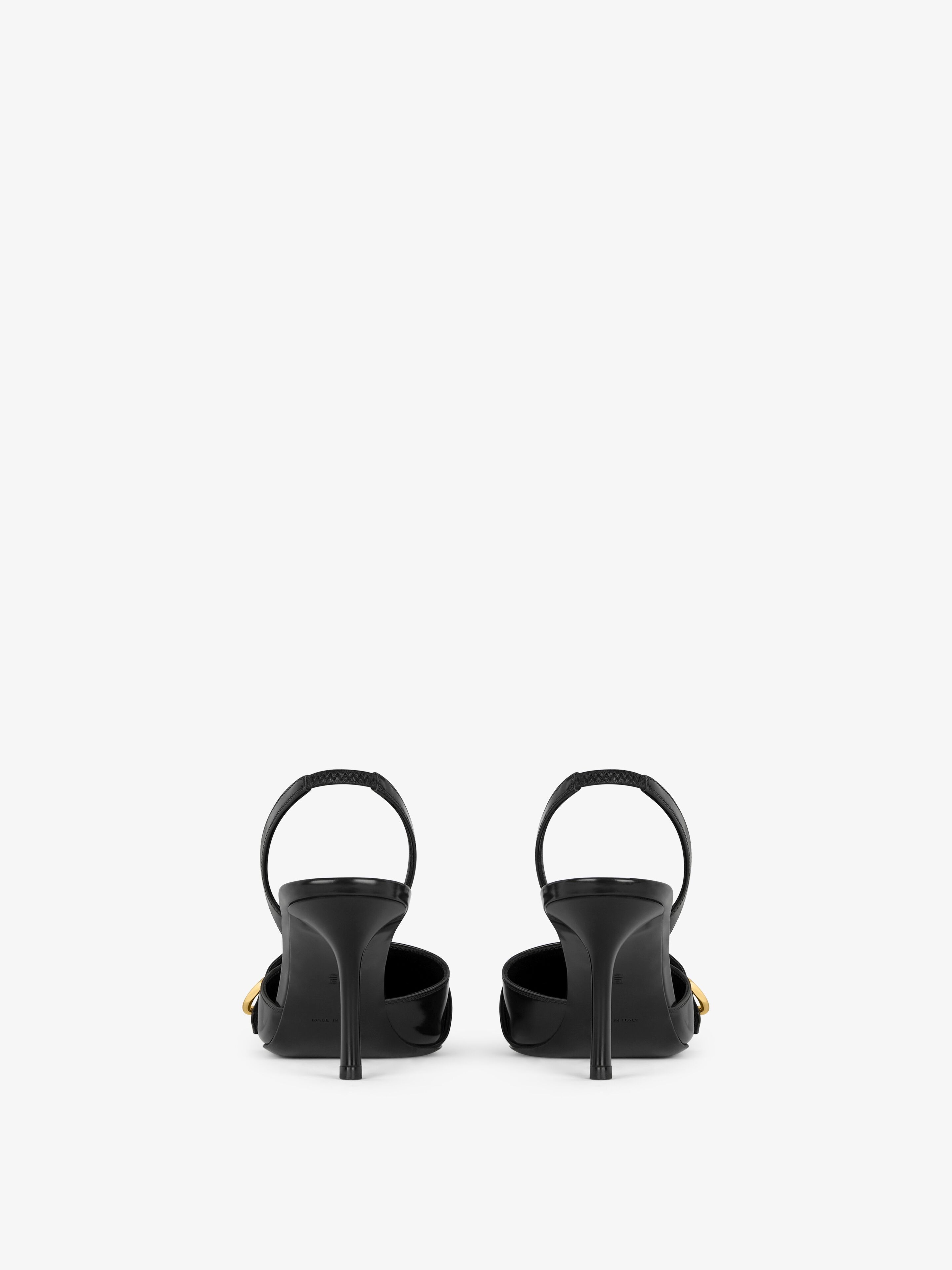 VOYOU SLINGBACKS IN LEATHER - 6