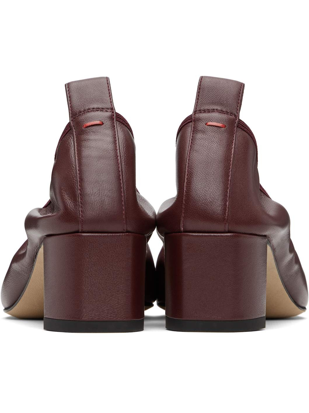 Burgundy Narissa Ruched Heels - 2