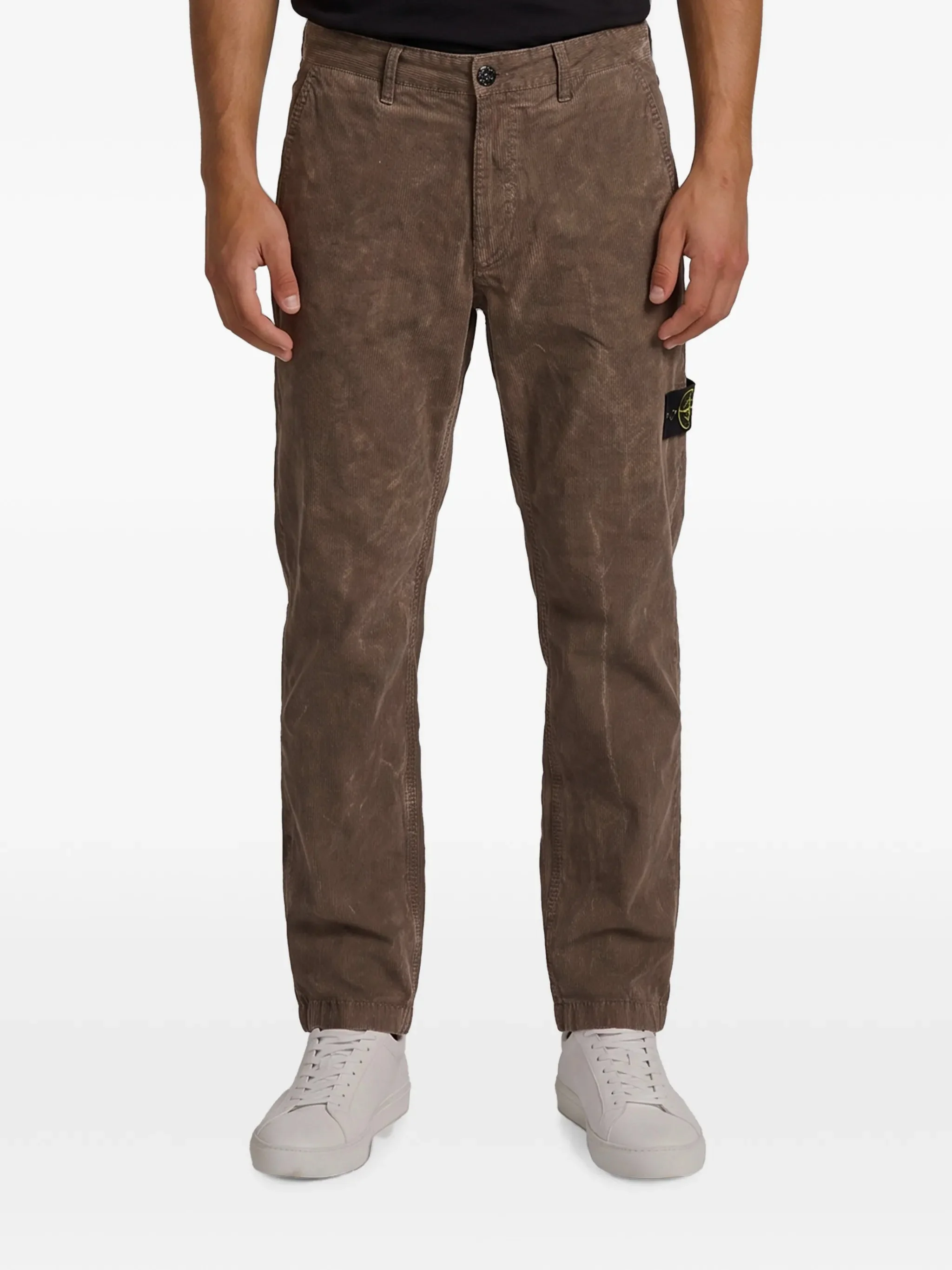 Stone Island Terra-effect Corduroy Trousers - 1