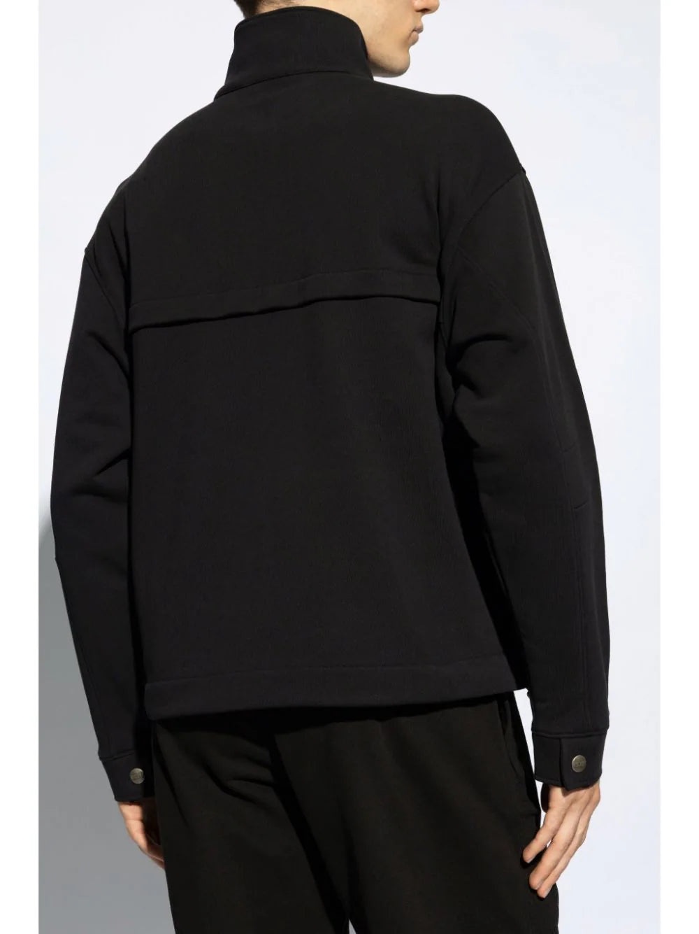 LOGO-PATCH COTTON SWEATSHIRT - 4